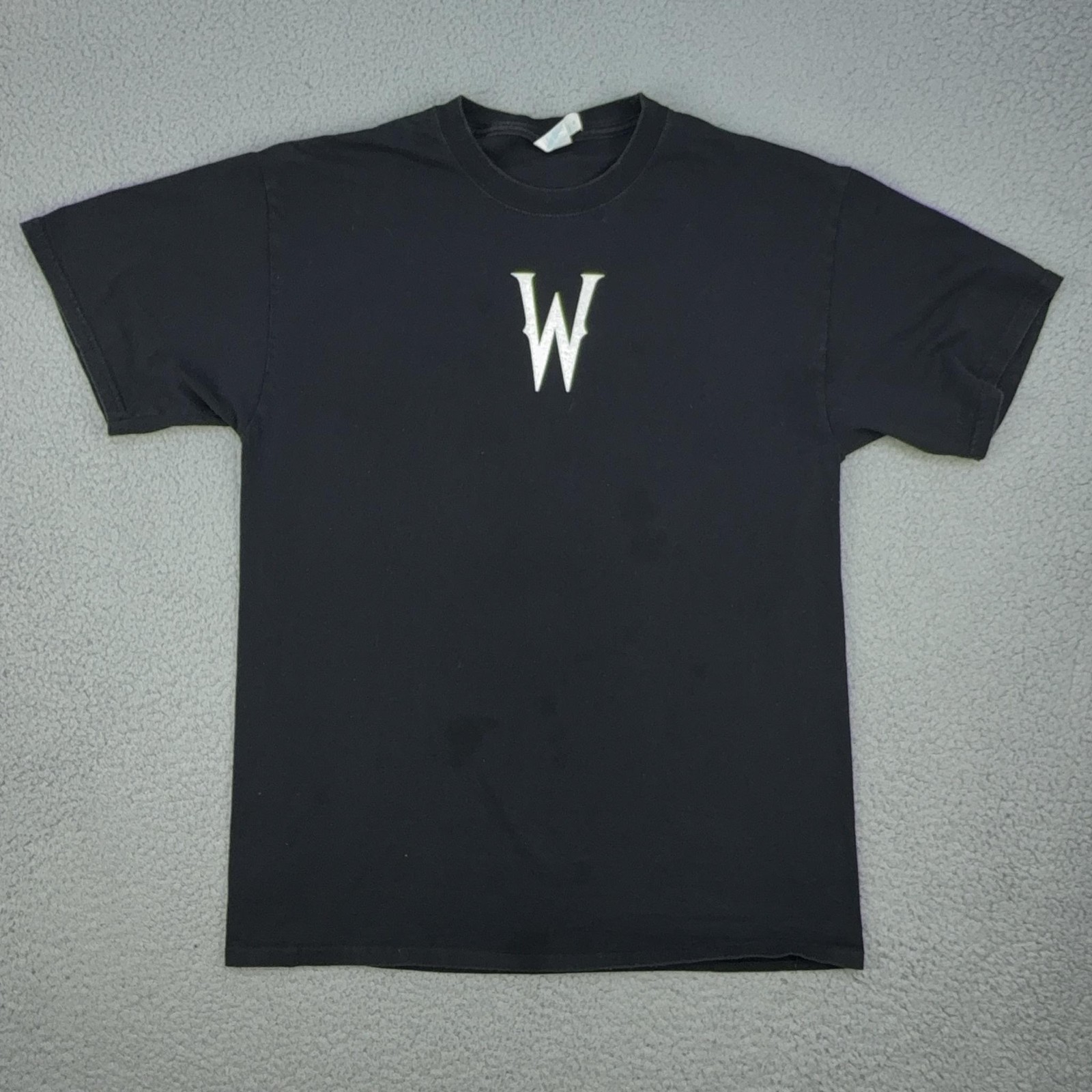 Wendy\'s X Wednesday Promotional Employee Shirt Medium Black Graphic Tee