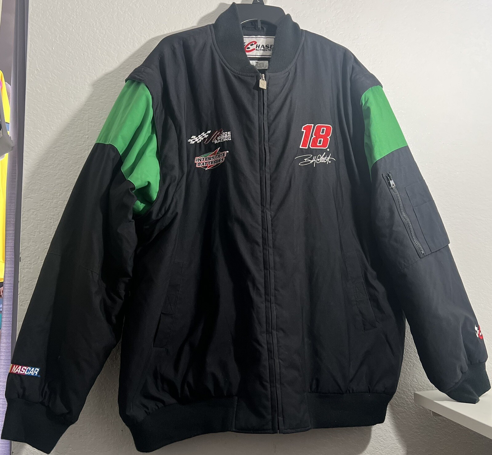 Vintage Bobby Labonte Interstate Batteries NASCAR Jacket Chase Authentics 2XL