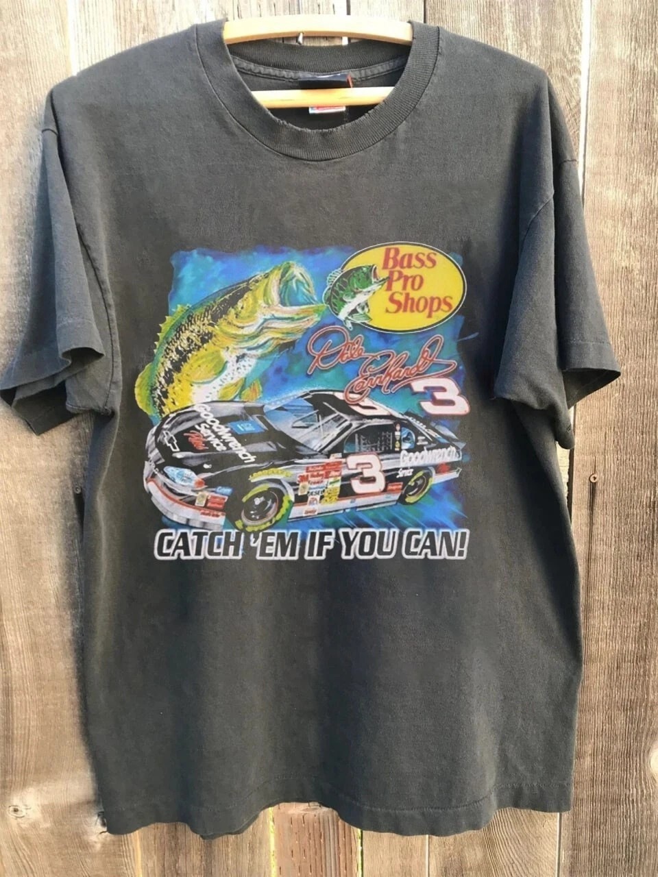 Vintage DALE EARNHARDT SR NASCAR Bass Pro Shops Reprint Shirt S-5XL