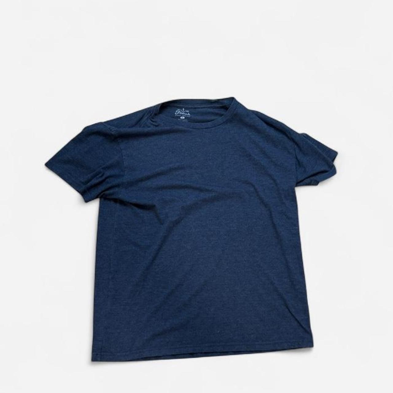 Fresh Clean Tees Crew Neck T-Shirt Mens Large Navy Blue Cotton Blend