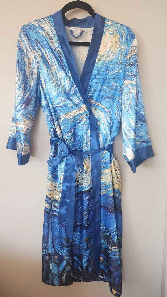 Galleria Enterprises Starry Night Womens Robe Sz M/L