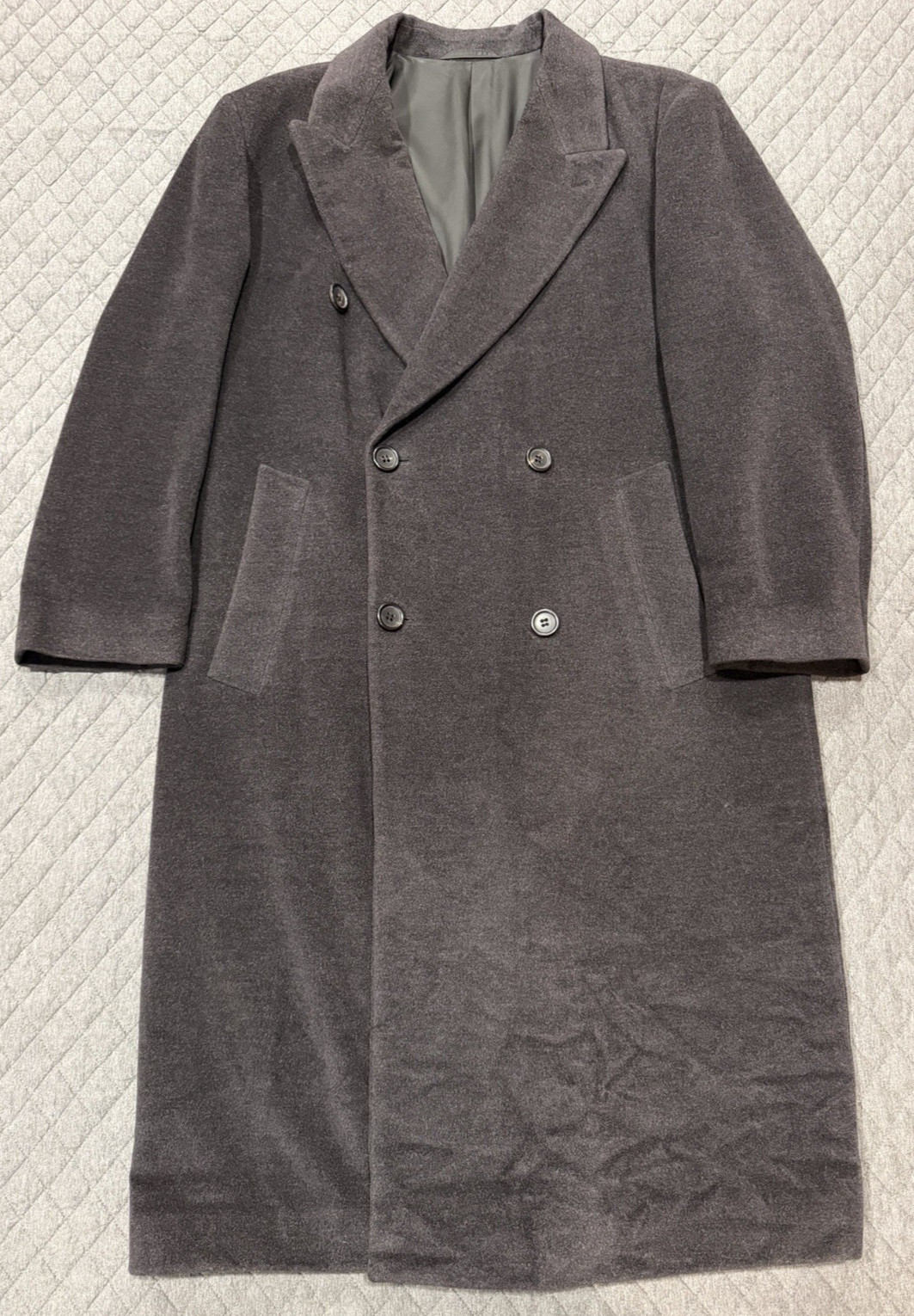VTG Boss by Hugo Boss 1733 Piacenza WV/WA/WC Blend Double Breasted Overcoat 52IT