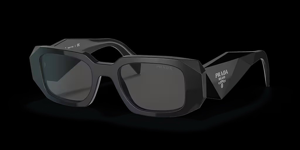 Prada PR 17WS Black/Dark Grey Sunglasses
