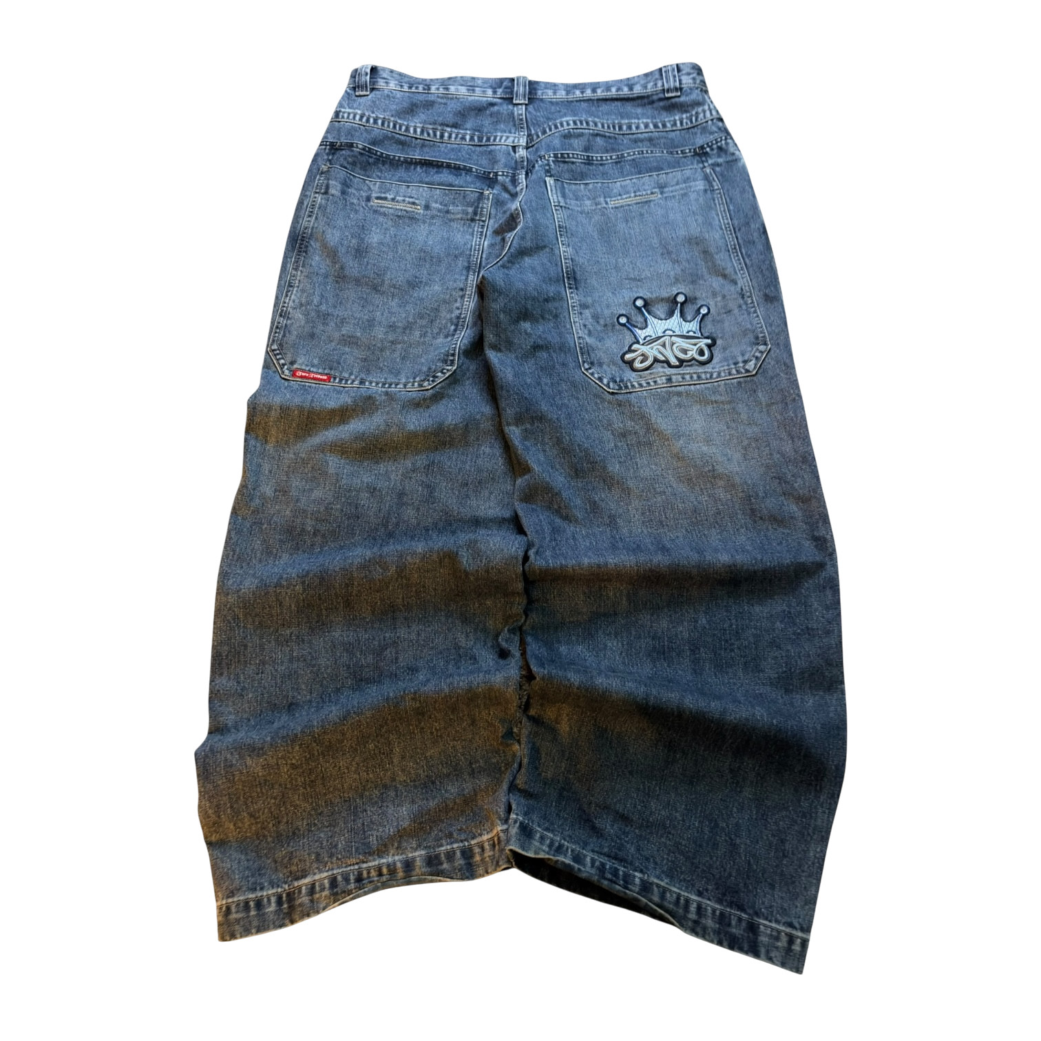 JNCO Crown Wide Leg Jeans Size 38 Vintage Y2K Denim Baggy