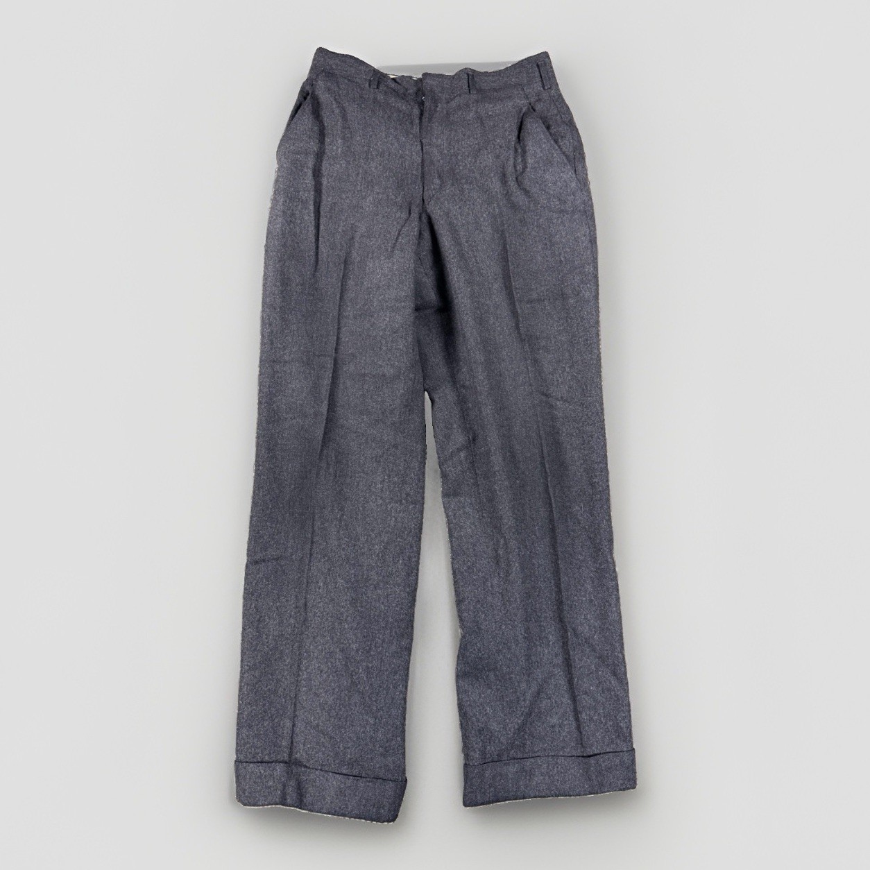 Vintage 1940s Wool Blend Made USA Buckle back Trouser Slacks Pants size 30x29.5