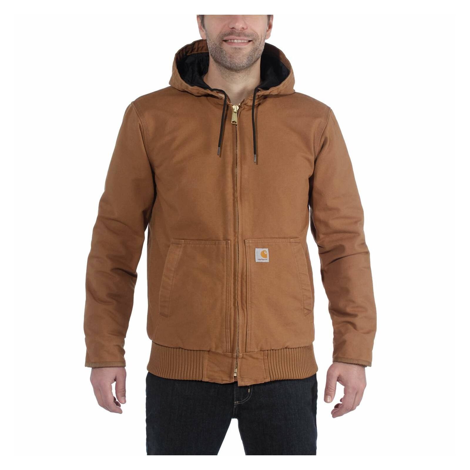 Carhartt 104050 Washed Duck Active Jac Insulated Hooded Jacket Mens / Full Size