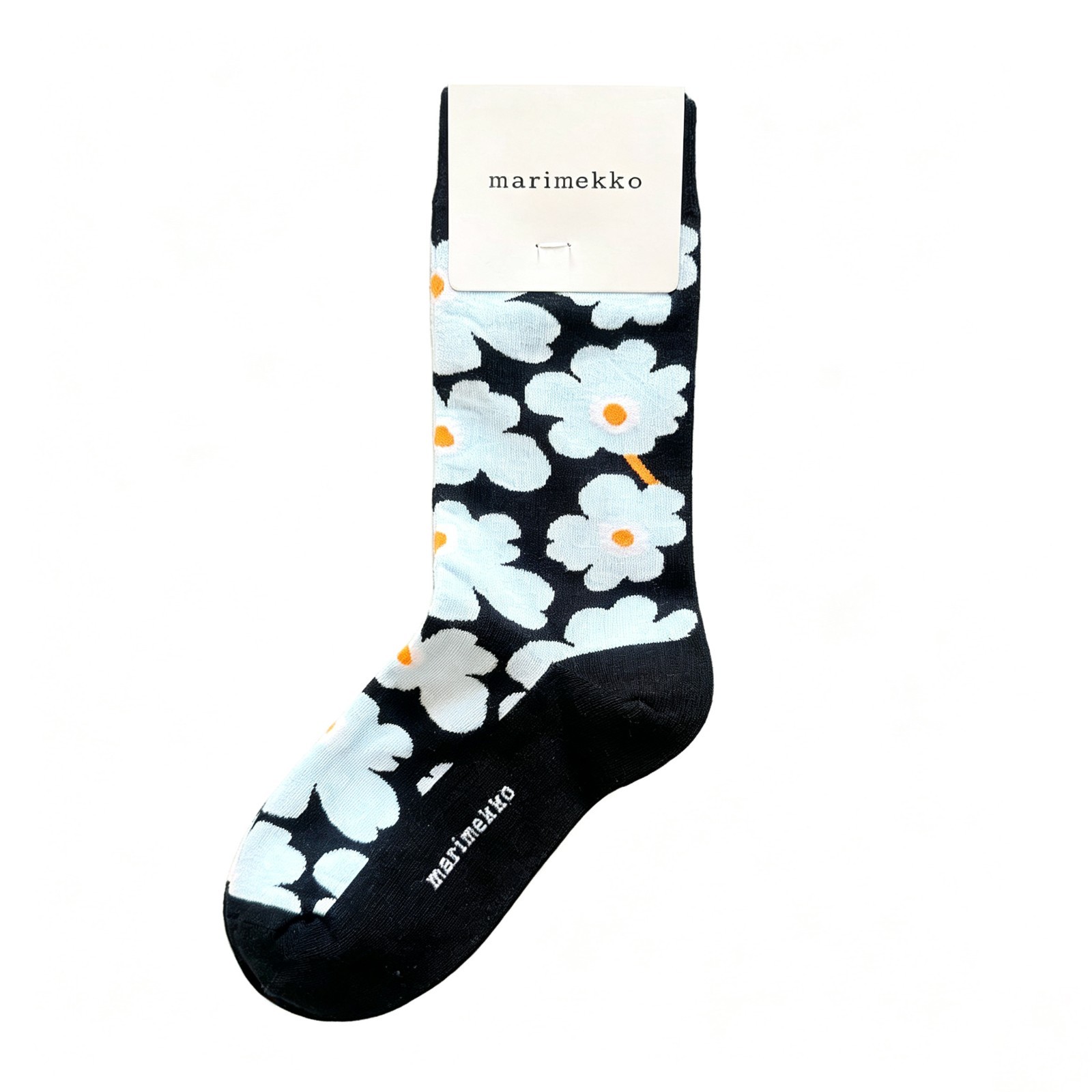 NWT Marimekko Unikko Floral Cotton Crew Socks Women\'s Multicolor Lot 4+ FreeShip