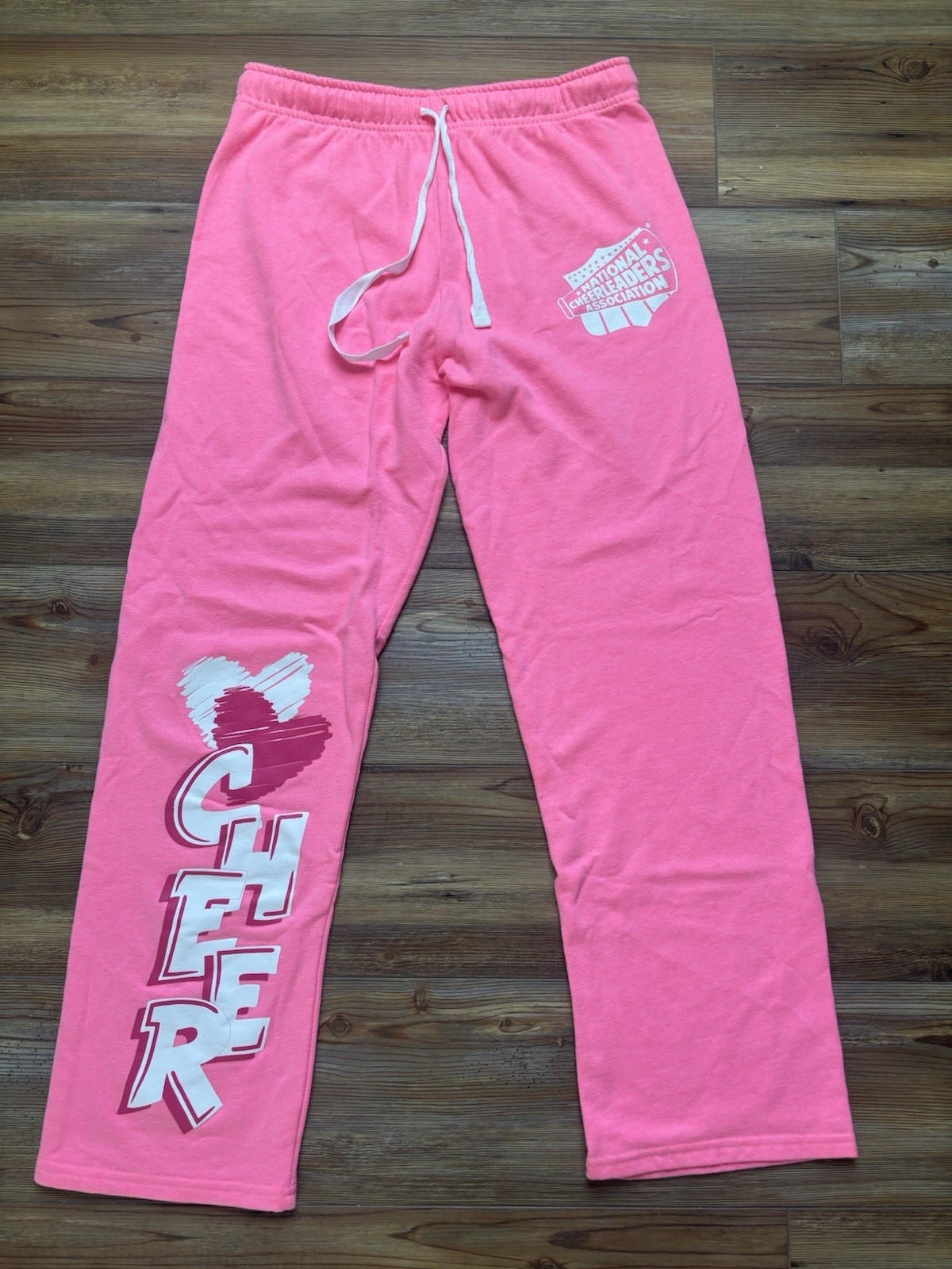 Varsity Spirit Cheer Sweatpants Neon Pink Cheerleader M