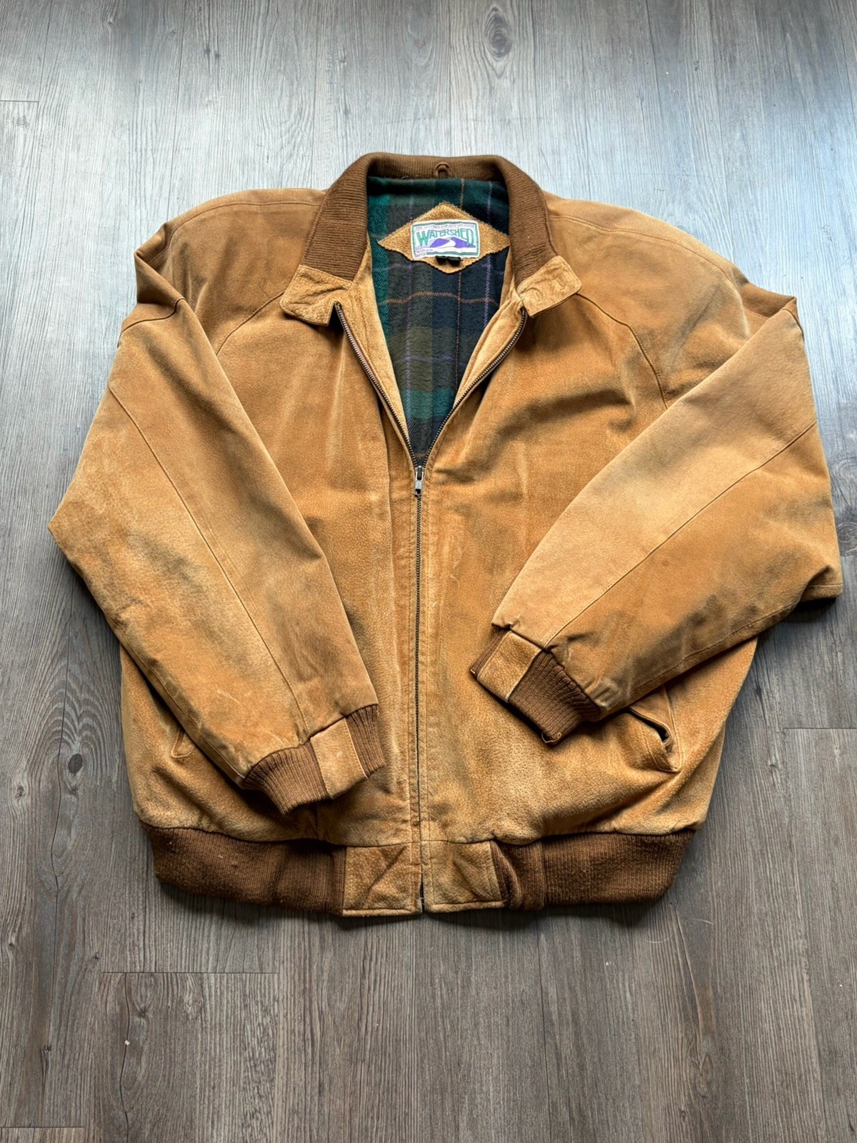 William Barry A-1 Vintage Watershed Brown Leather Jacket Men