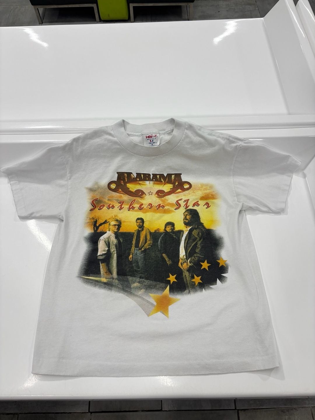 Tee Jays Alabama Southern Star Band T-Shirt Size M White Vintage