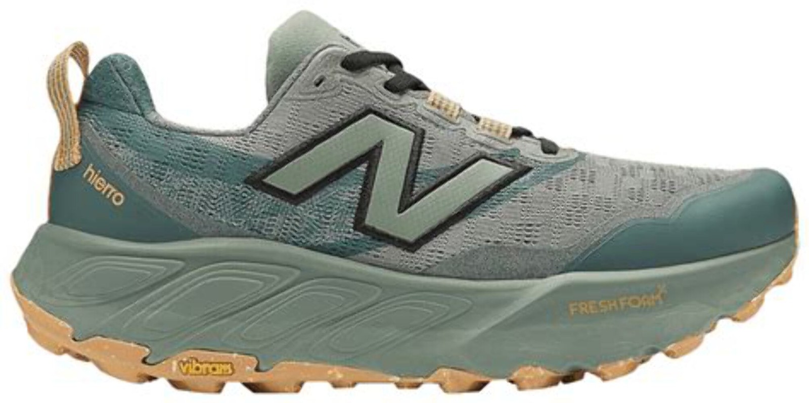 New Balance Fresh Foam X Hierro v9 Men\'s Trail Running Shoes - Green/Tan