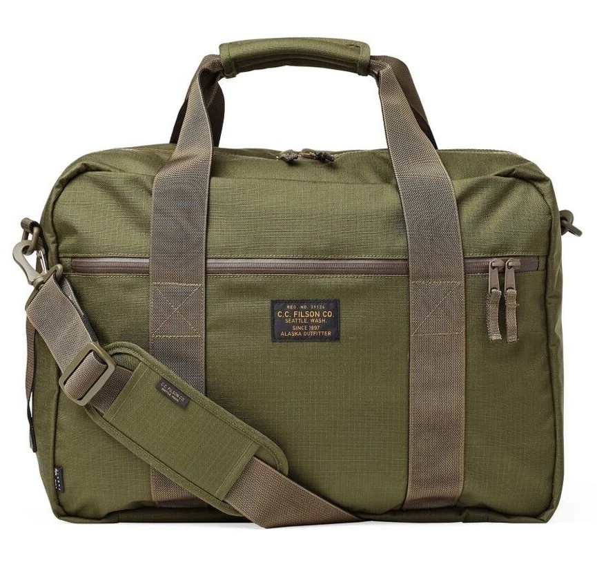 Filson Ripstop Nylon Pullman Bag - Surplus Green - Duffle Briefcase Backpack NEW