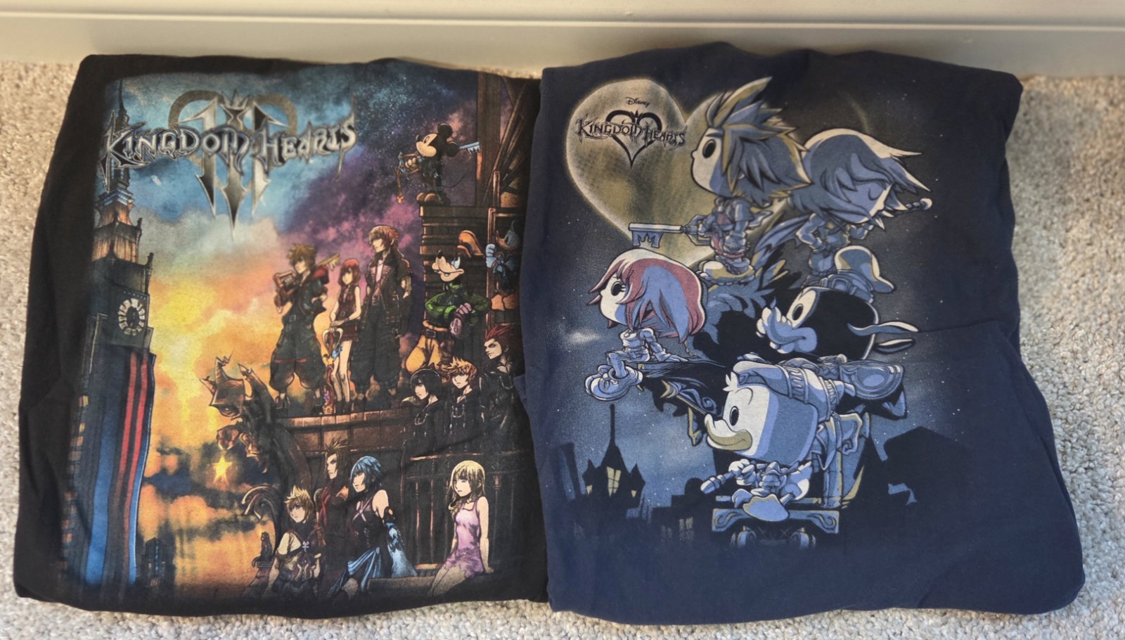 TWO Kingdom Hearts 3 Black Small Disney Funko Pop Tee Square Enix Shirt 