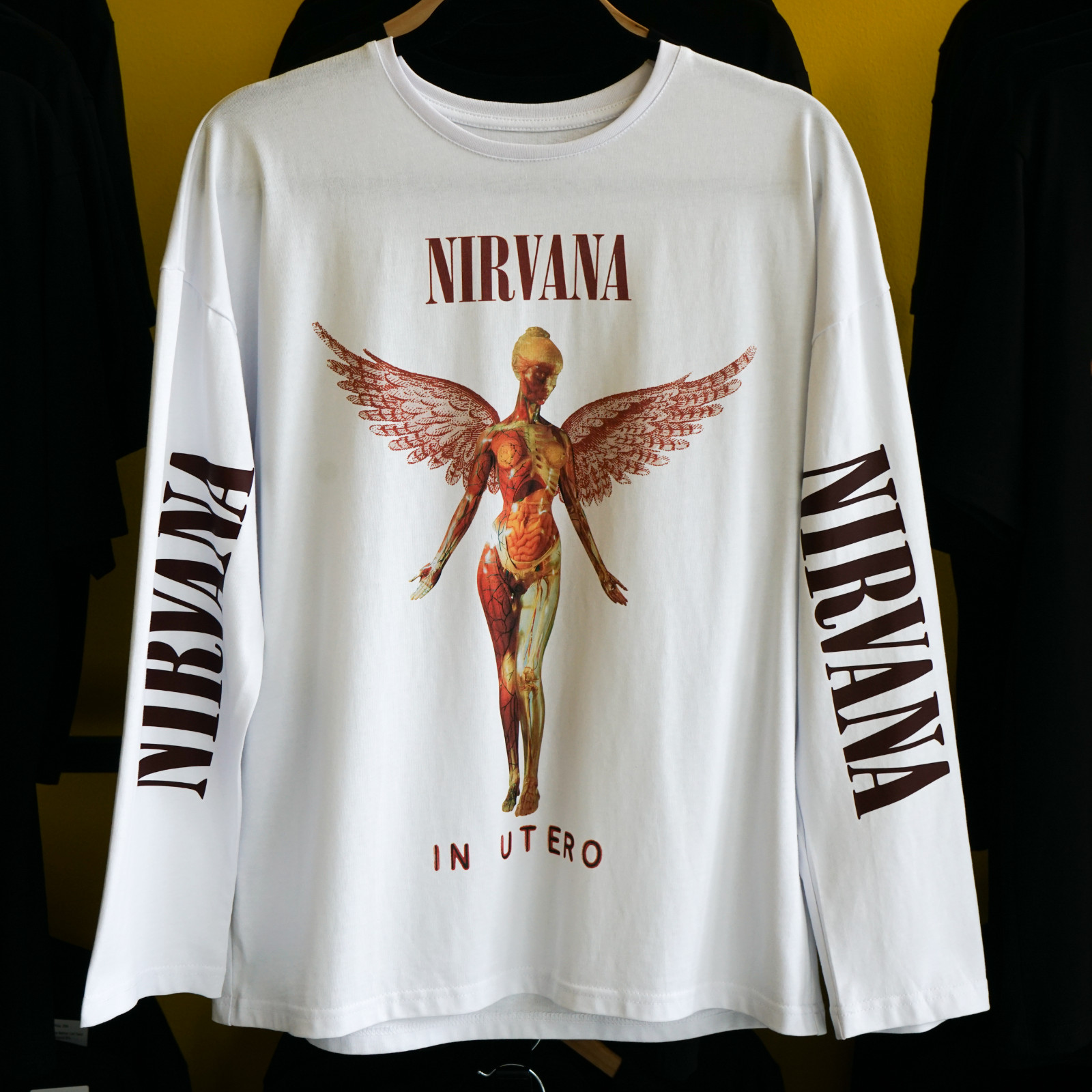 Nirvana In Utero Long Sleeve T Shirt Vintage 90s Style Size XL