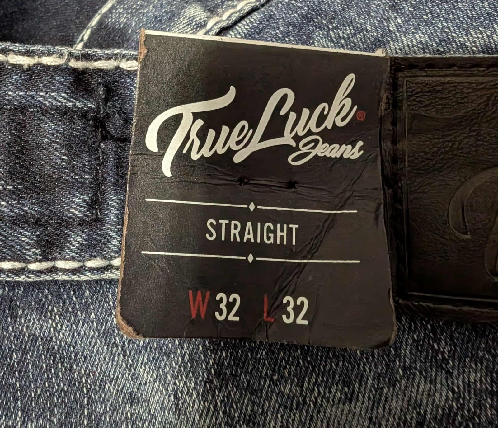True Luck Classic Stretch Straight Denim Jeans Men’s Size 32x32  34x30 19350401