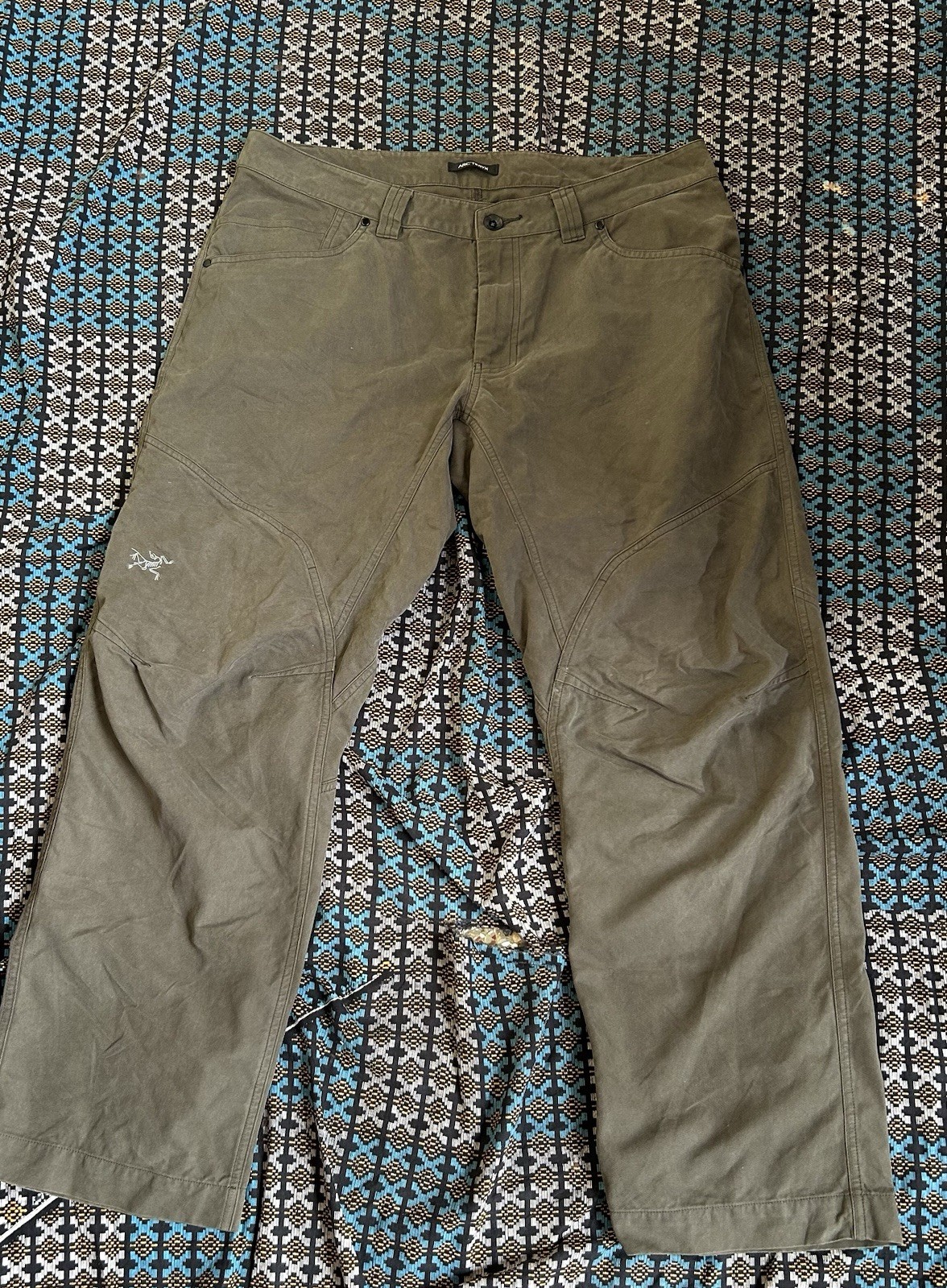 Vintage Arc’teryx Cronin Pants Double Knee Utility Khaki Cotton W36