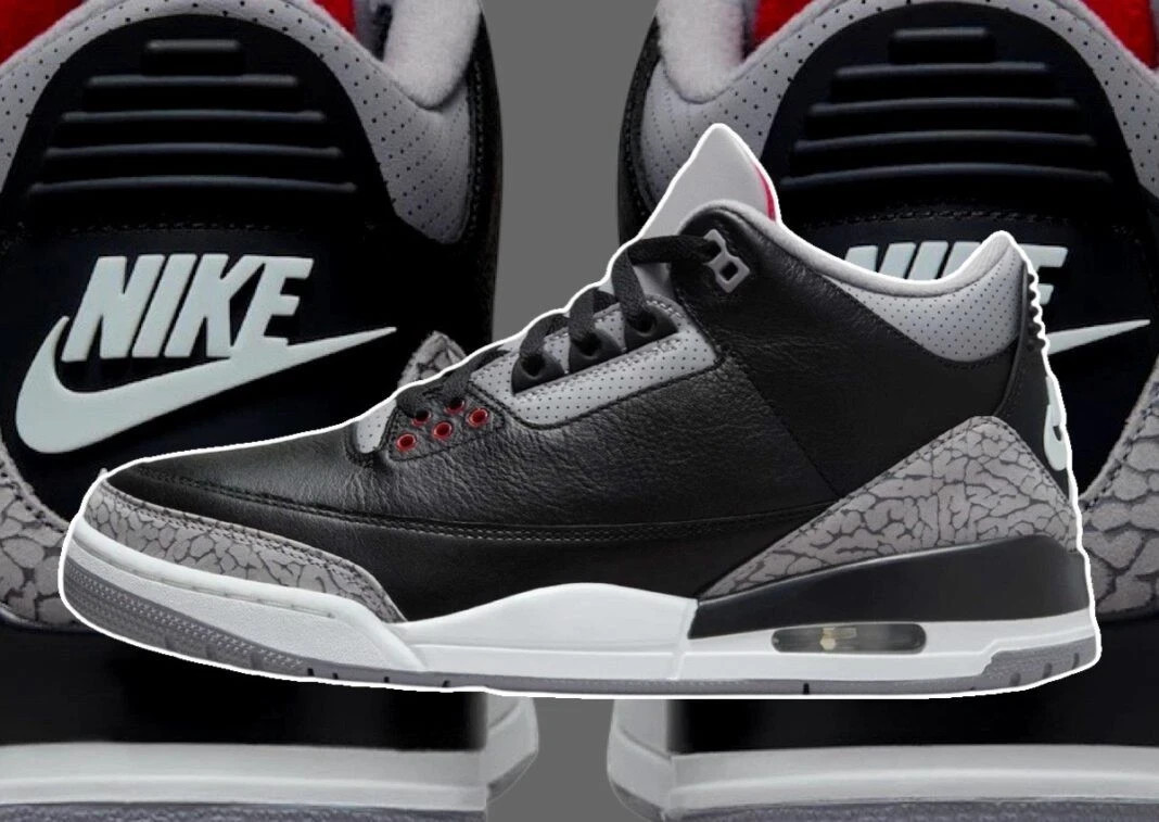 MEN Jordan 3 Retro OG Black Cement 2024 Size US 7-12
