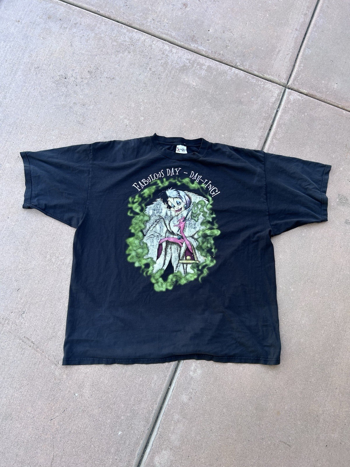 Disney Cruella Deville “Fabulous Day Da-Ling” Vintage 1990s Villains Tee 3XL/4XL