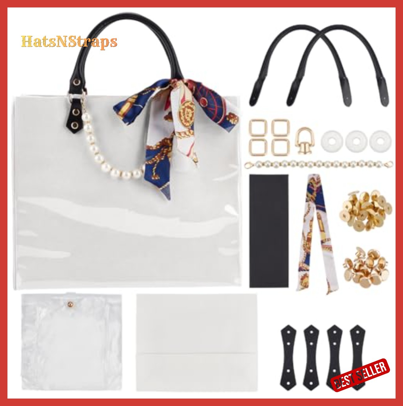 DIY Tote Bag Making Kit for Adults Beginners Handbag Purse Supplies with Bottom