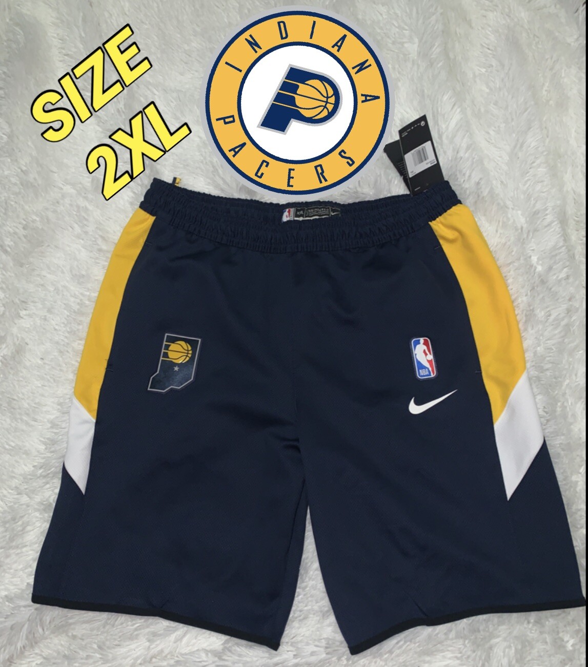 NWT Nike NBA Indiana Pacers Thermaflex Shorts AV1053-419 Men\'s Size XXL 🏀