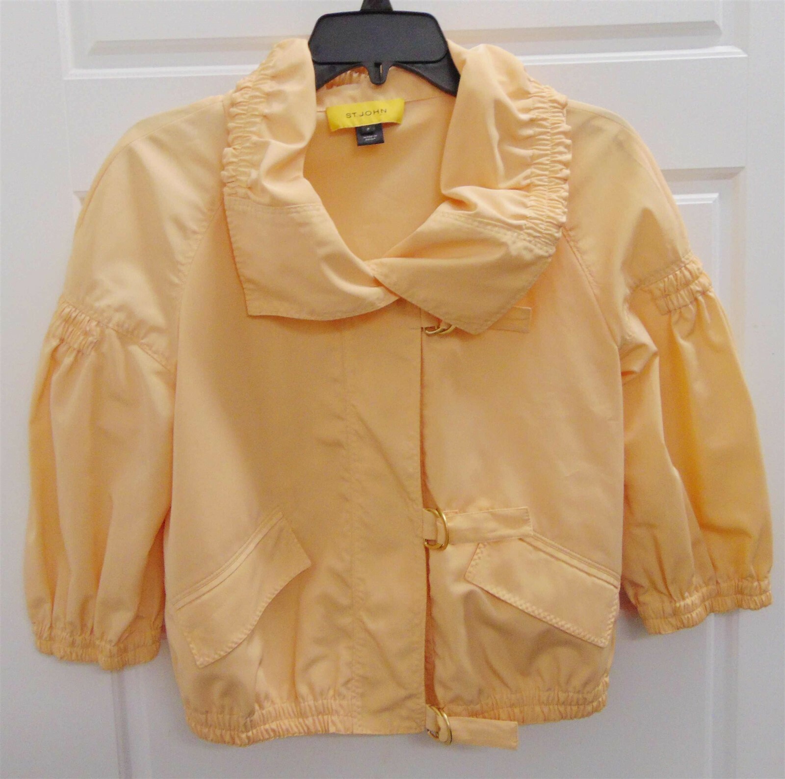St John Peach Nylon Lightweight Jacket sz P