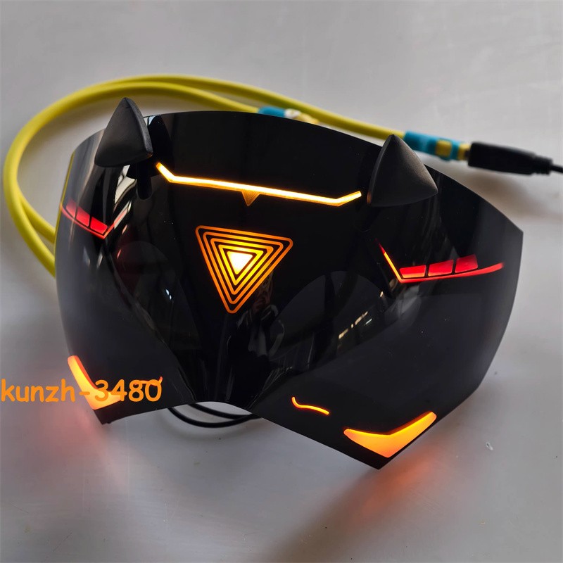 Zenless Zone Zero Trigger Half Face Mask LED Light 7 Emotions Change Eye Mask 