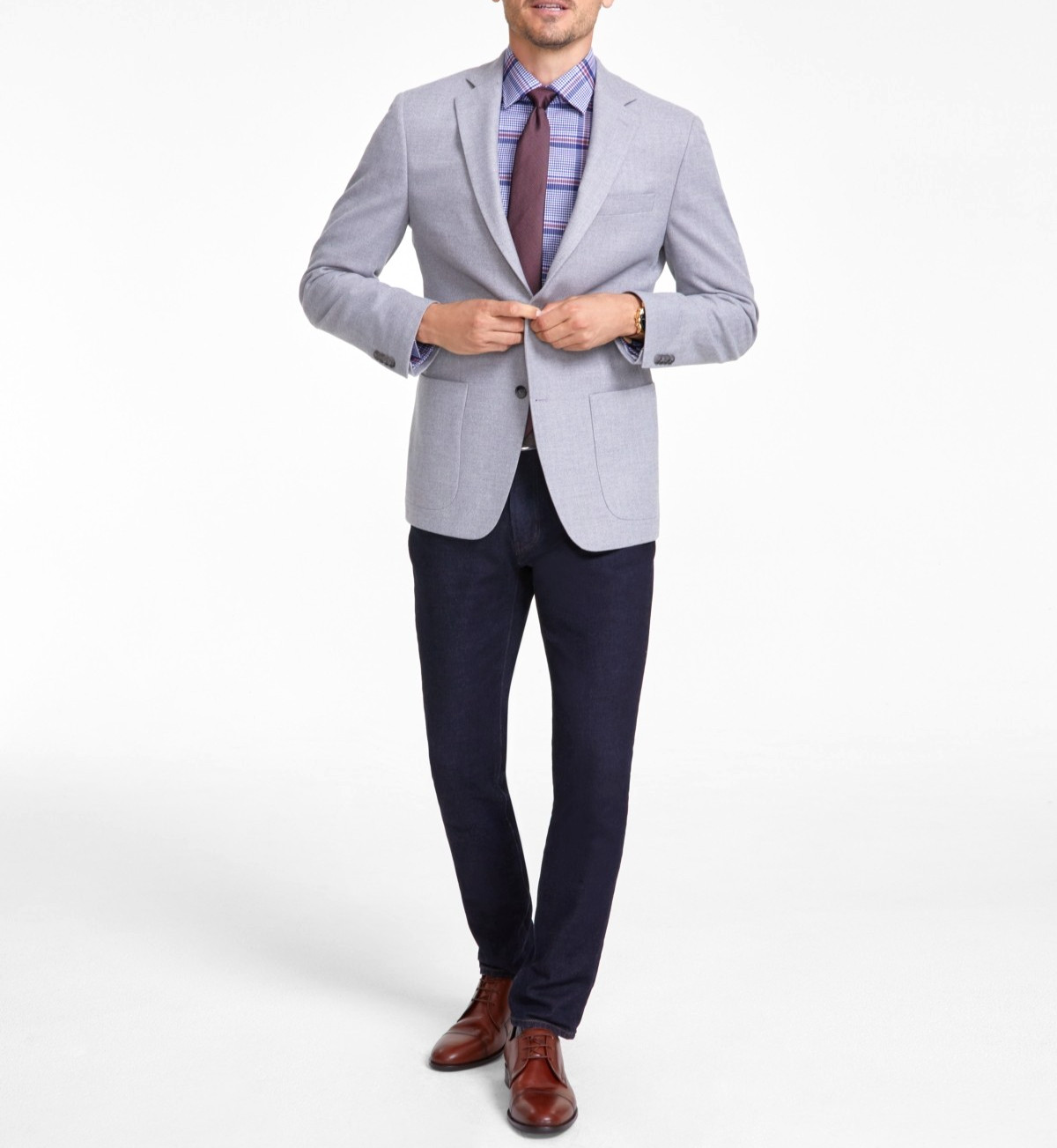 Michael Kors Men's Classic Fit Herringbone Woven Sport Coat MSRP $295