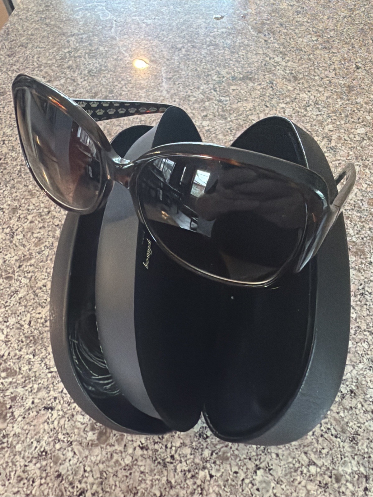 Vintage Y2K Juicy Couture Sunglasses Black Label Orig. Case Grunge Preppy 90’s