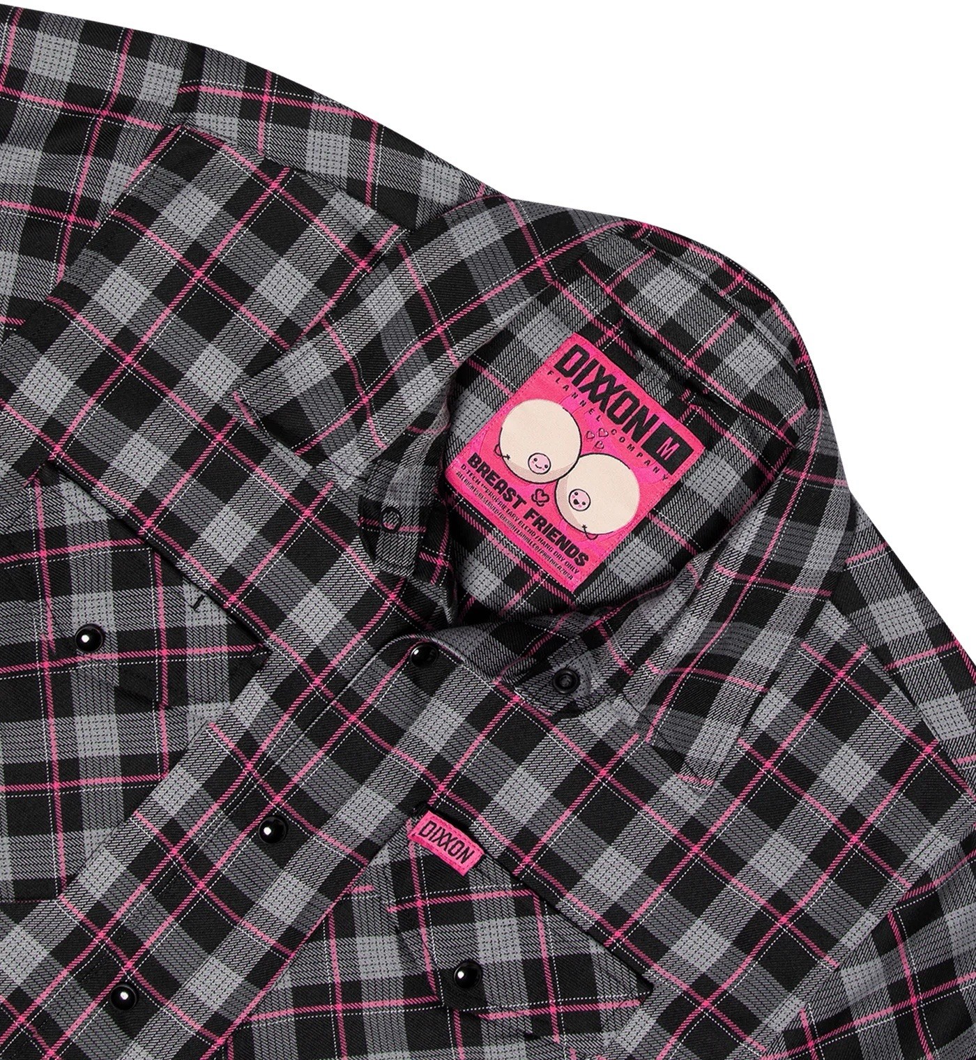 Dixxon Flannel Co. “Breast Friends Flannel” Shirt Men\'s Size: XL  Pre-Sale Pink