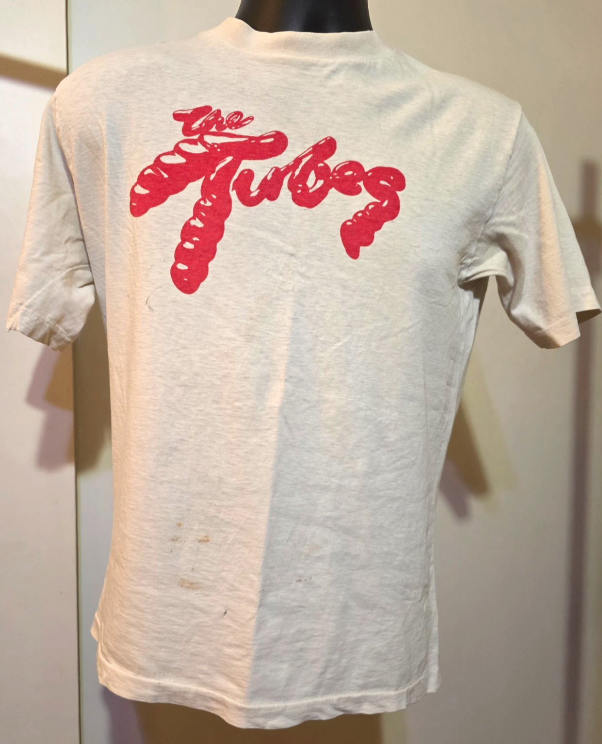 Original Vintage 1975 The Tubes White Punks On Dope Shirt (L) Belton USA SF RARE