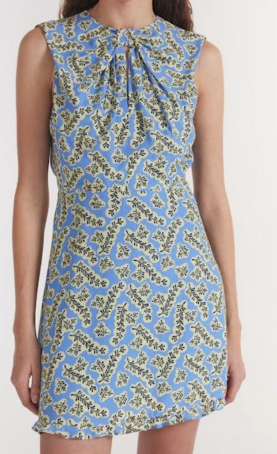 Saloni Marla Short Dress Tulia Blue Size 6 BNWT