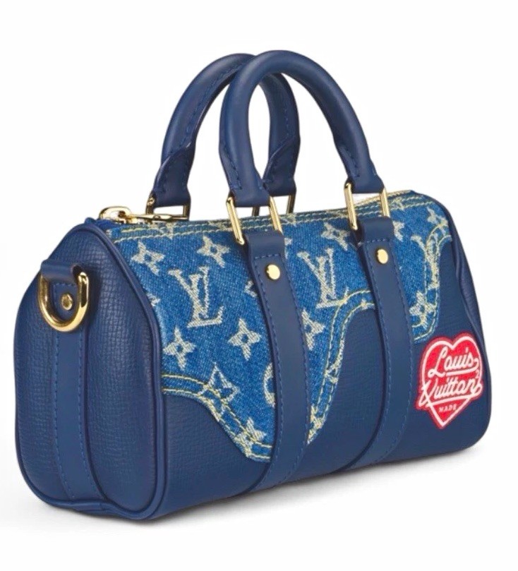 Louis Vuitton x NIGO Monogram Denim Drip Keepall XS (Blue) - Microchipped