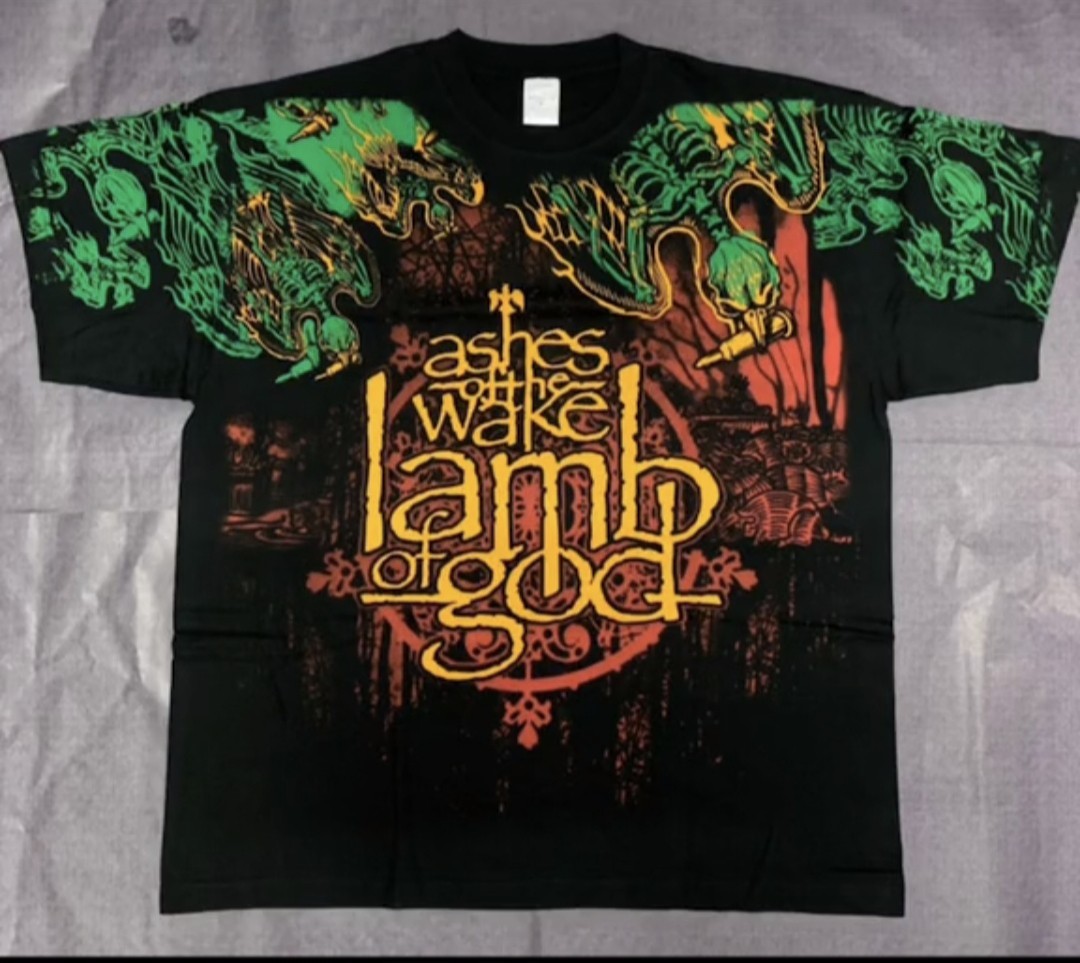 lamb of god vintage 90s t shirt men
