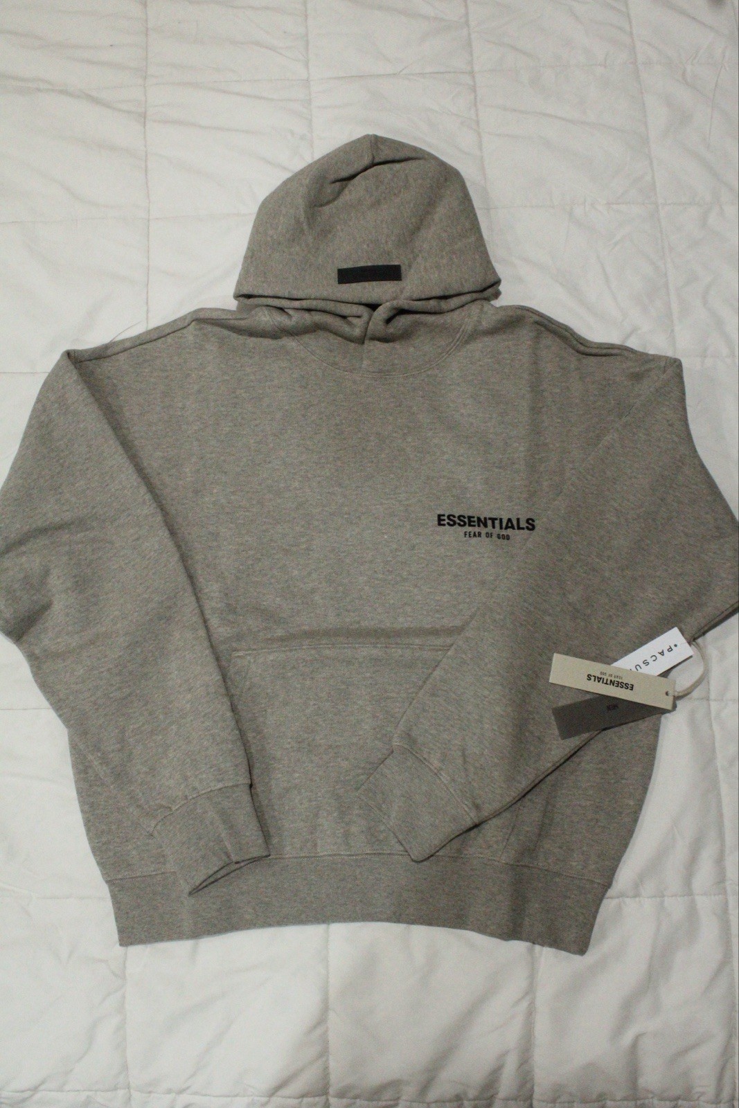Dark Grey/Oat Cotton Hoodie     Size Small      Brand New