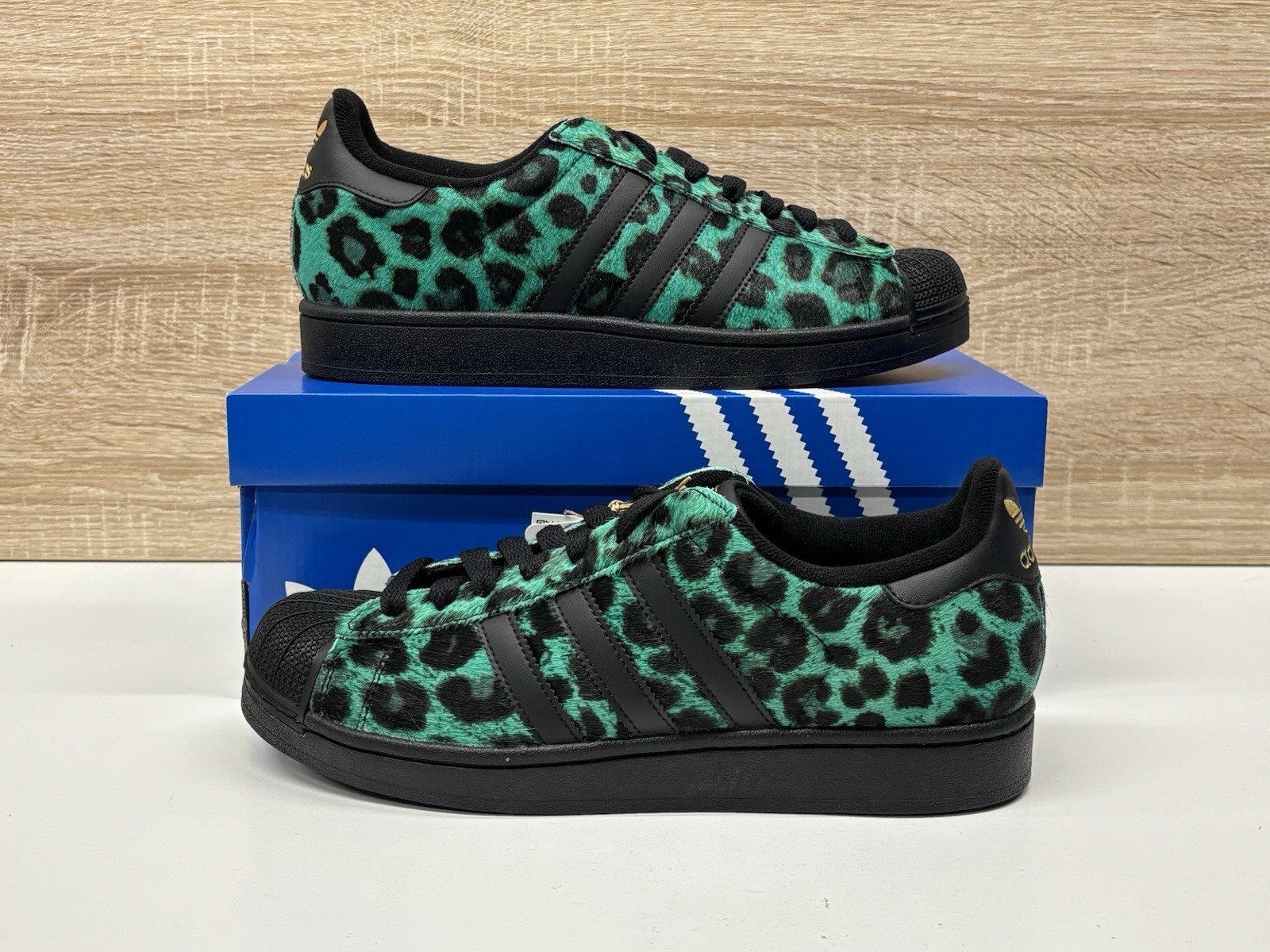Adidas Superstar 2 “Green Leopard” Green Black White Women’s (IH1636) New