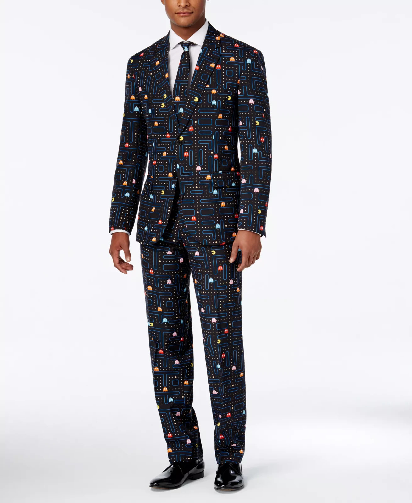 Opposuit Pacman US 40 Complete Suit w Jacket, Pants & Neck Tie New in their box