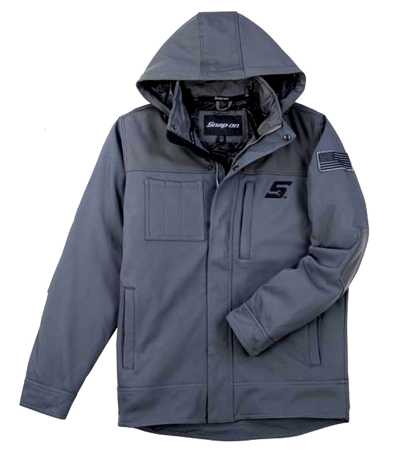*NEW* Snap-On Tools  Kenosha HOODED JACKET X-LARGE INSULATED COAT IRON GATE GRAY