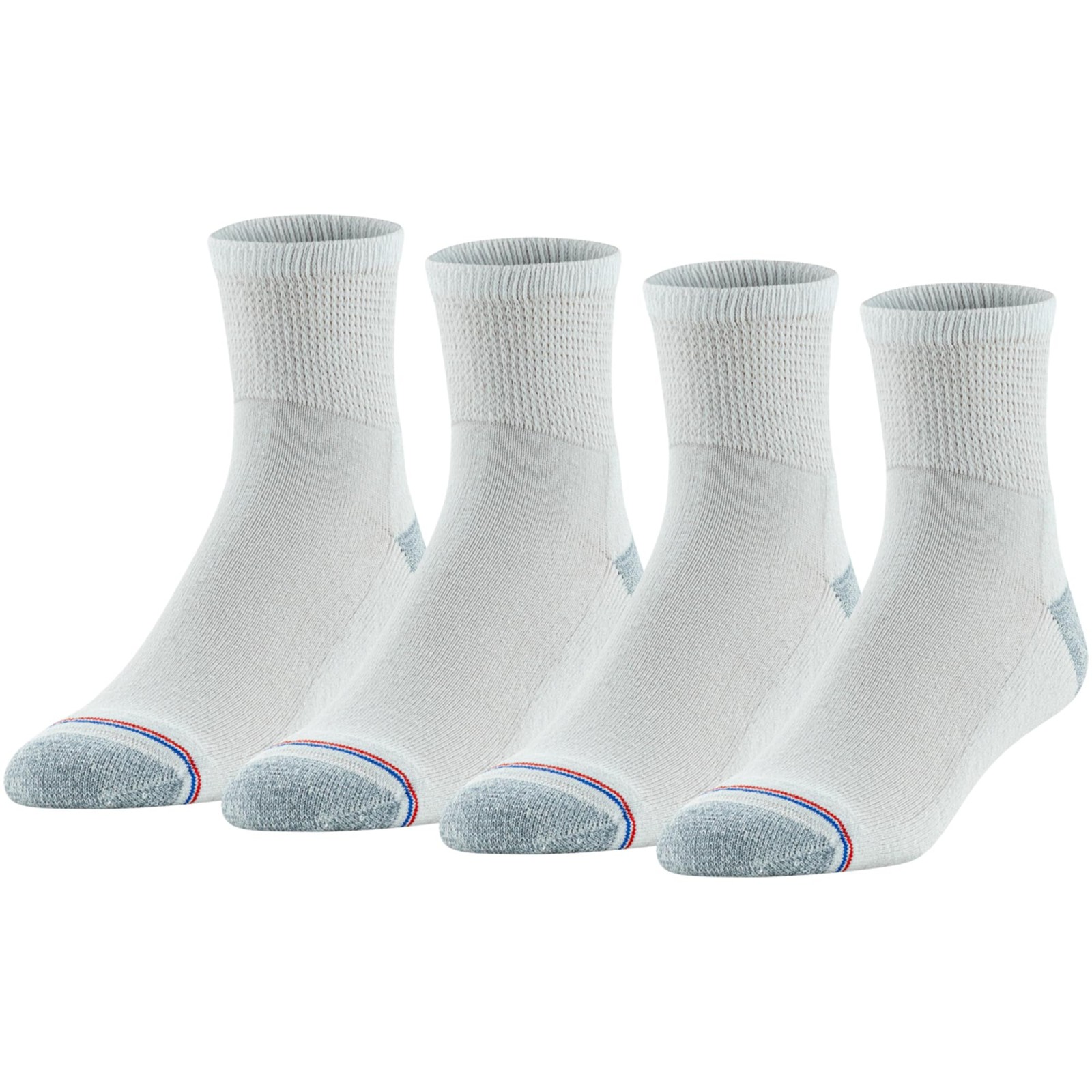 MediPeds unisex-adult Quarter Socks With Non-Binding Top, Cushion, and Blister-R