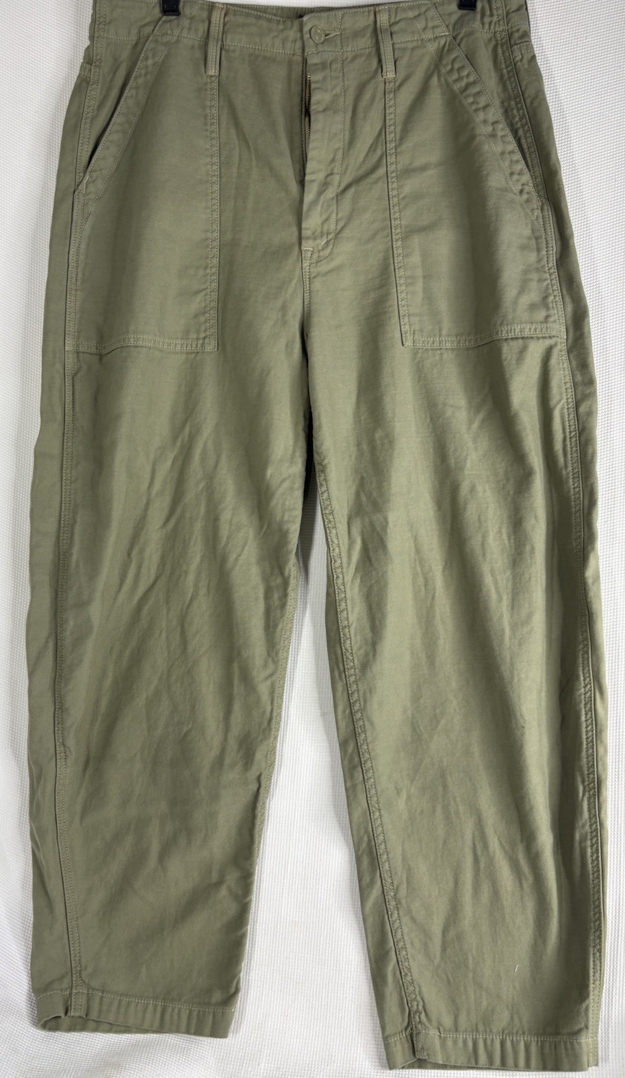 MOTHER The Fangirl Fatigue Flood Utility Barrel 33 Sir Yes Sir Dried Herb Green
