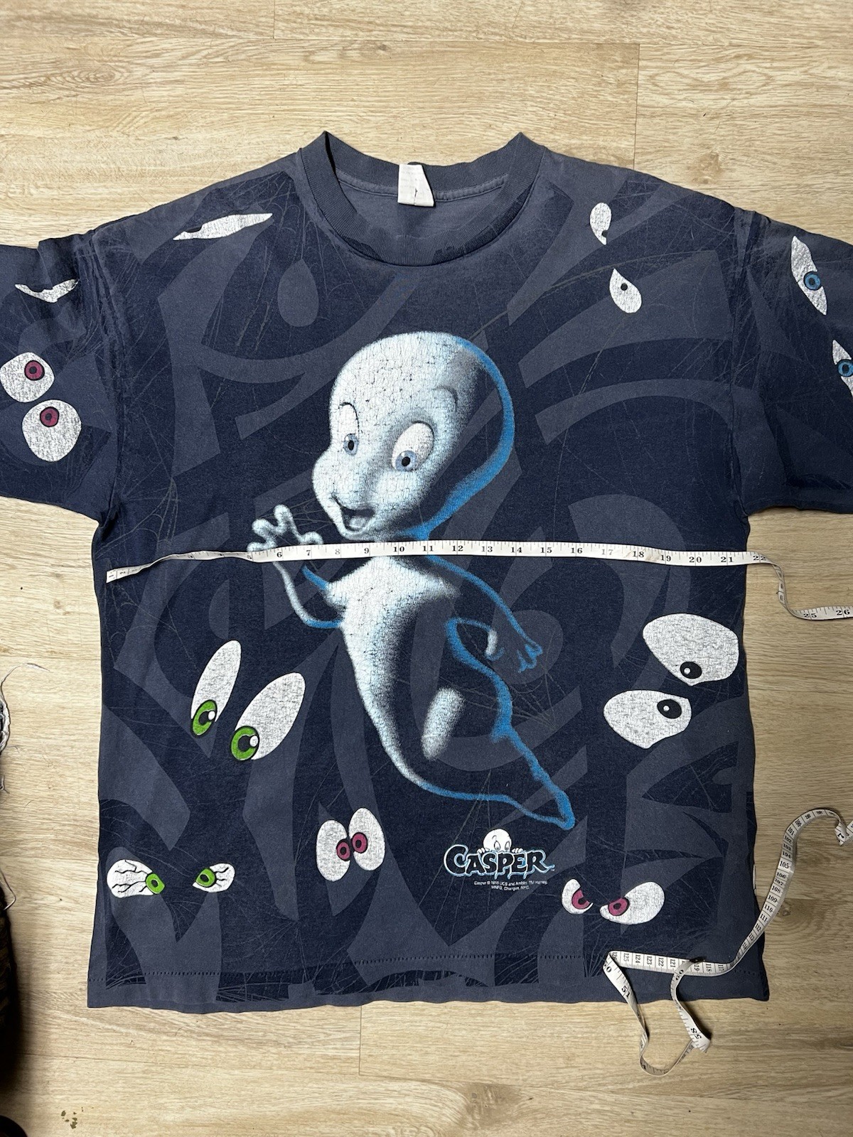 Vintage Casper Aop T Shirt 90’s Single Stitch Grail Rare