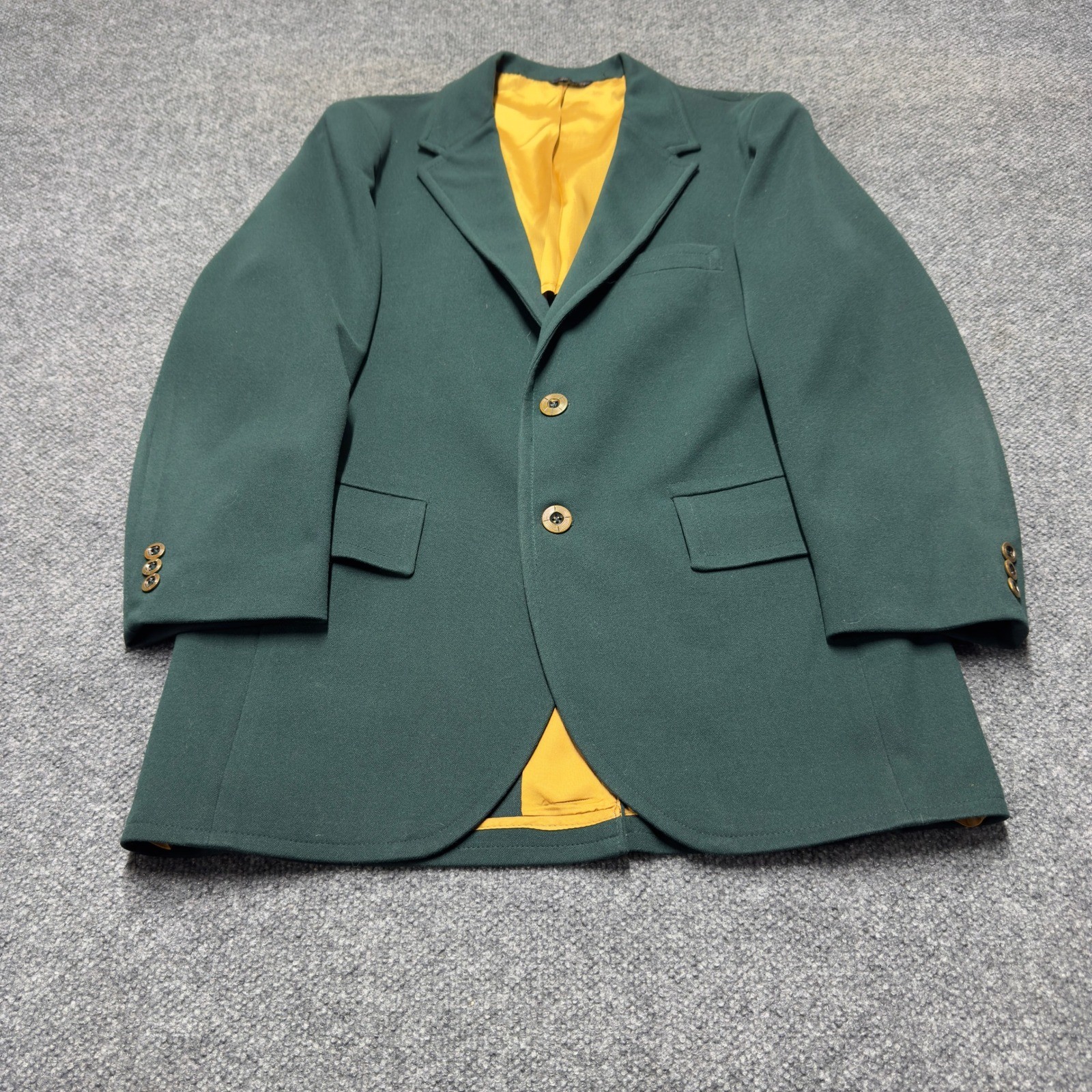 Vintage Derby of San Francisco Wool Blazer Mens 40R Green Masters Style Jacket