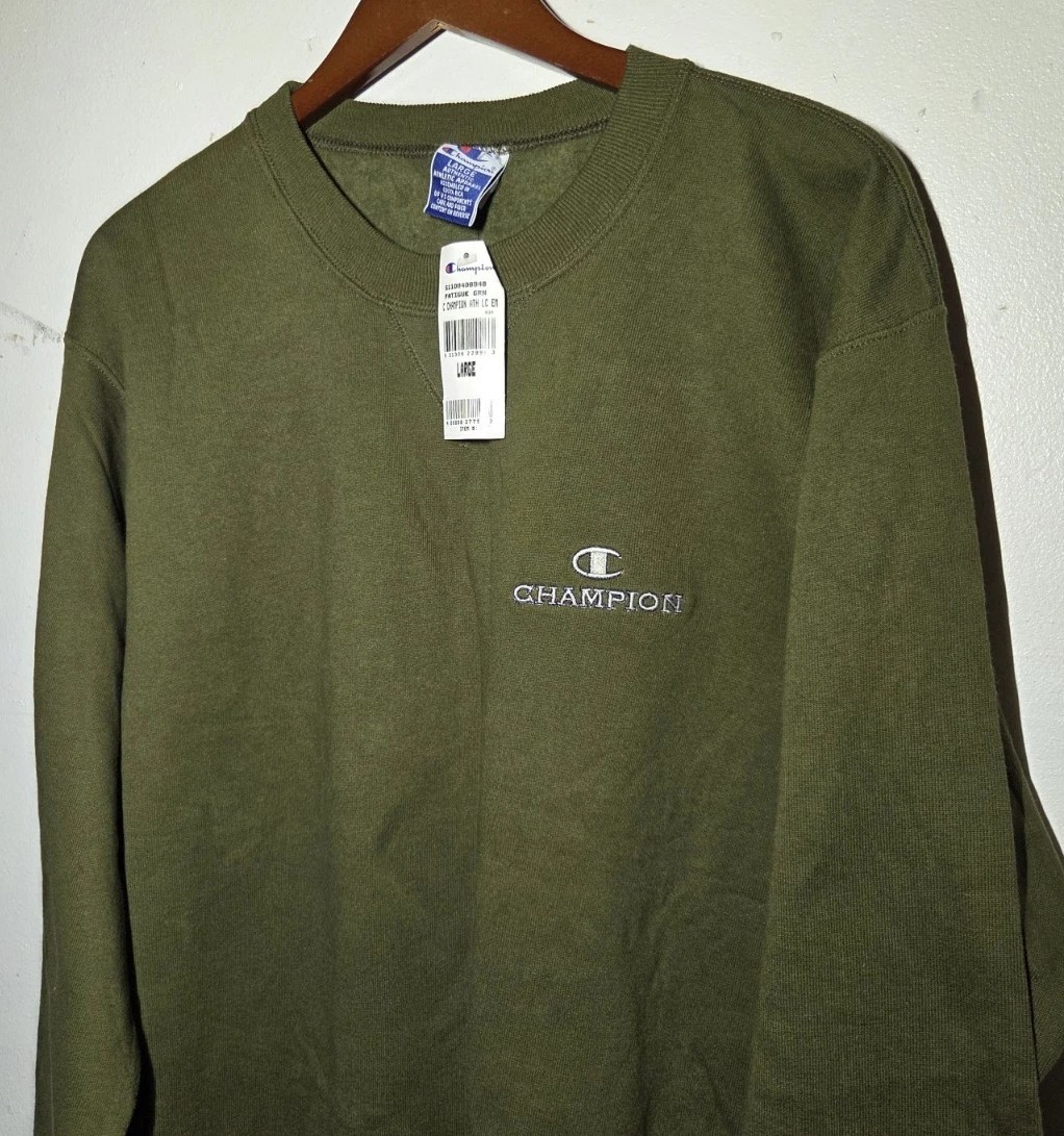 Vintage Champion Crewneck USA 90s Logo Y2K Wear NWT Size Large
