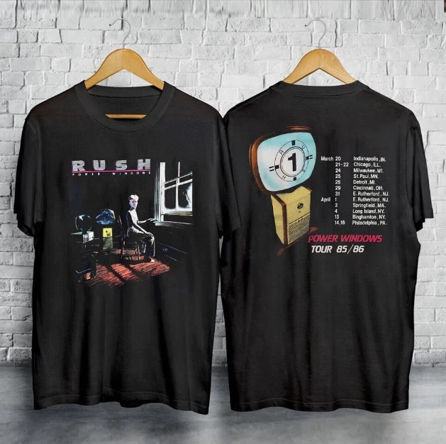 SALE Rush Power Windows Tour 1985 T-Shirt