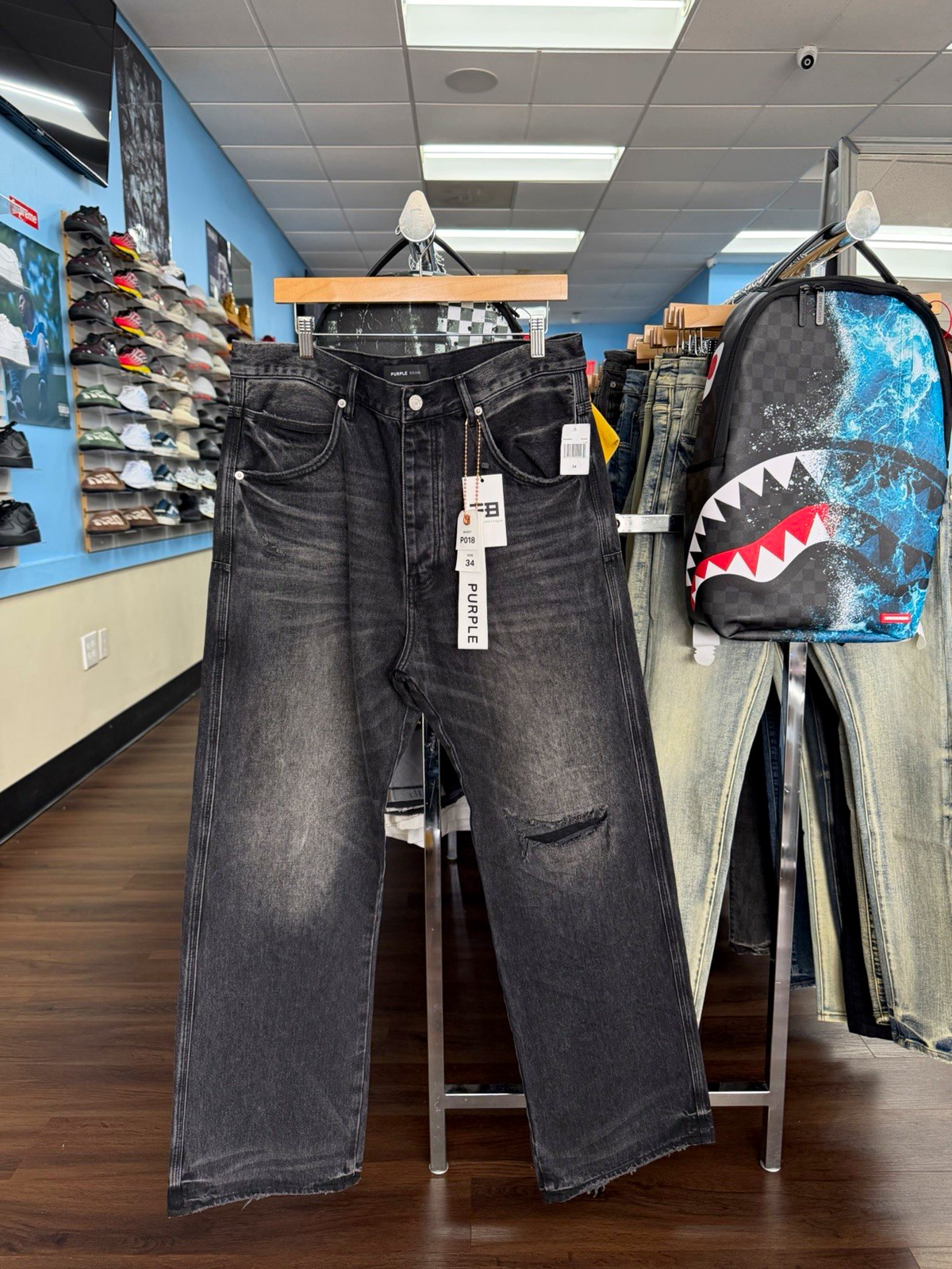 PURPLE BRAND CONCORDE RIP REPAIR BLACK |  SIZE 34 | BRAND NEW