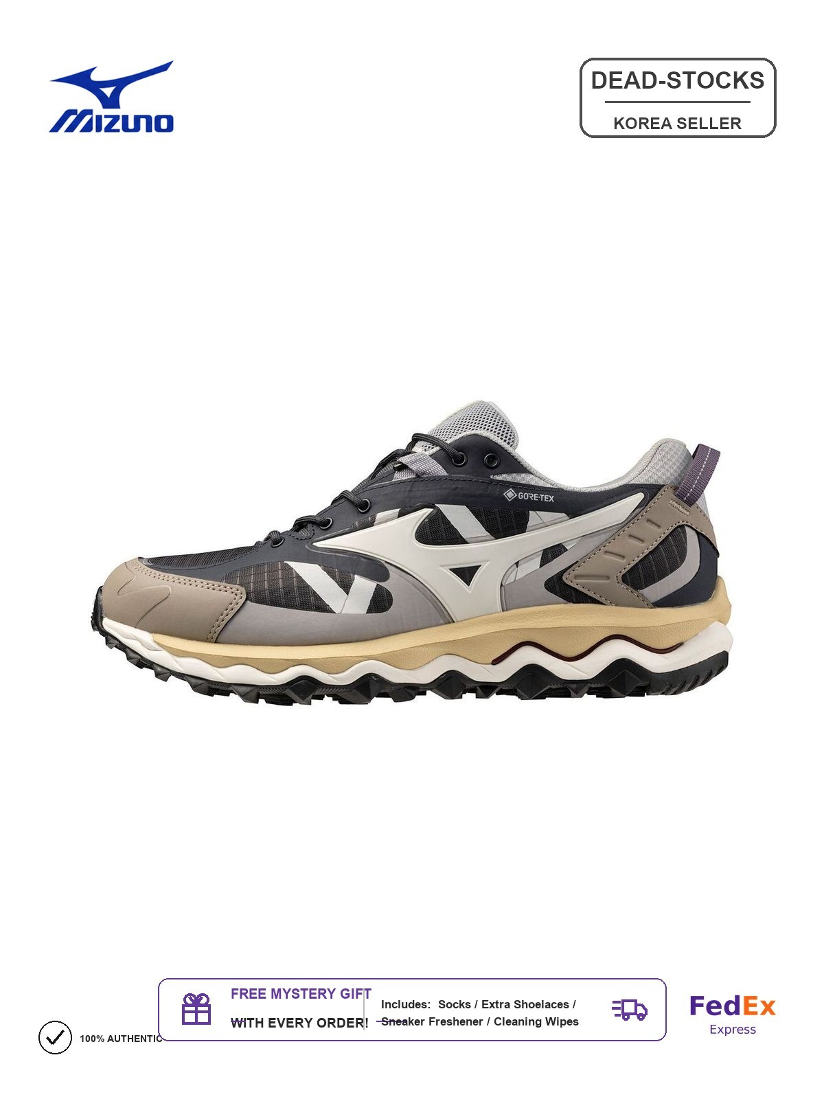 [Mizuno] M's WAVE MUJIN TL GTX Ebony/Pristine D1GA237308 Expeditedship