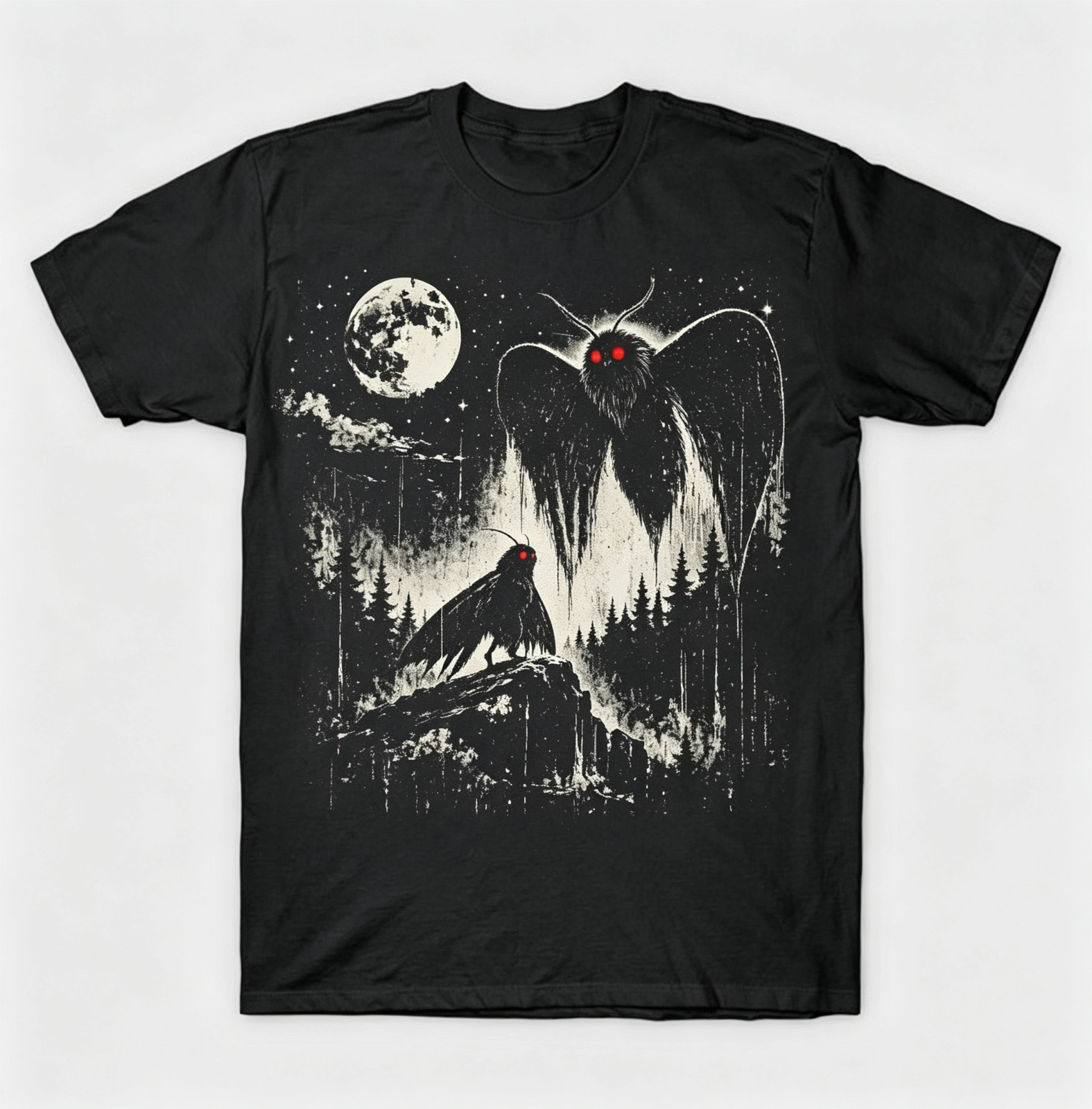 Vintage Mothman Cryptid Funny Meme Unisex Graphic T?Shirt