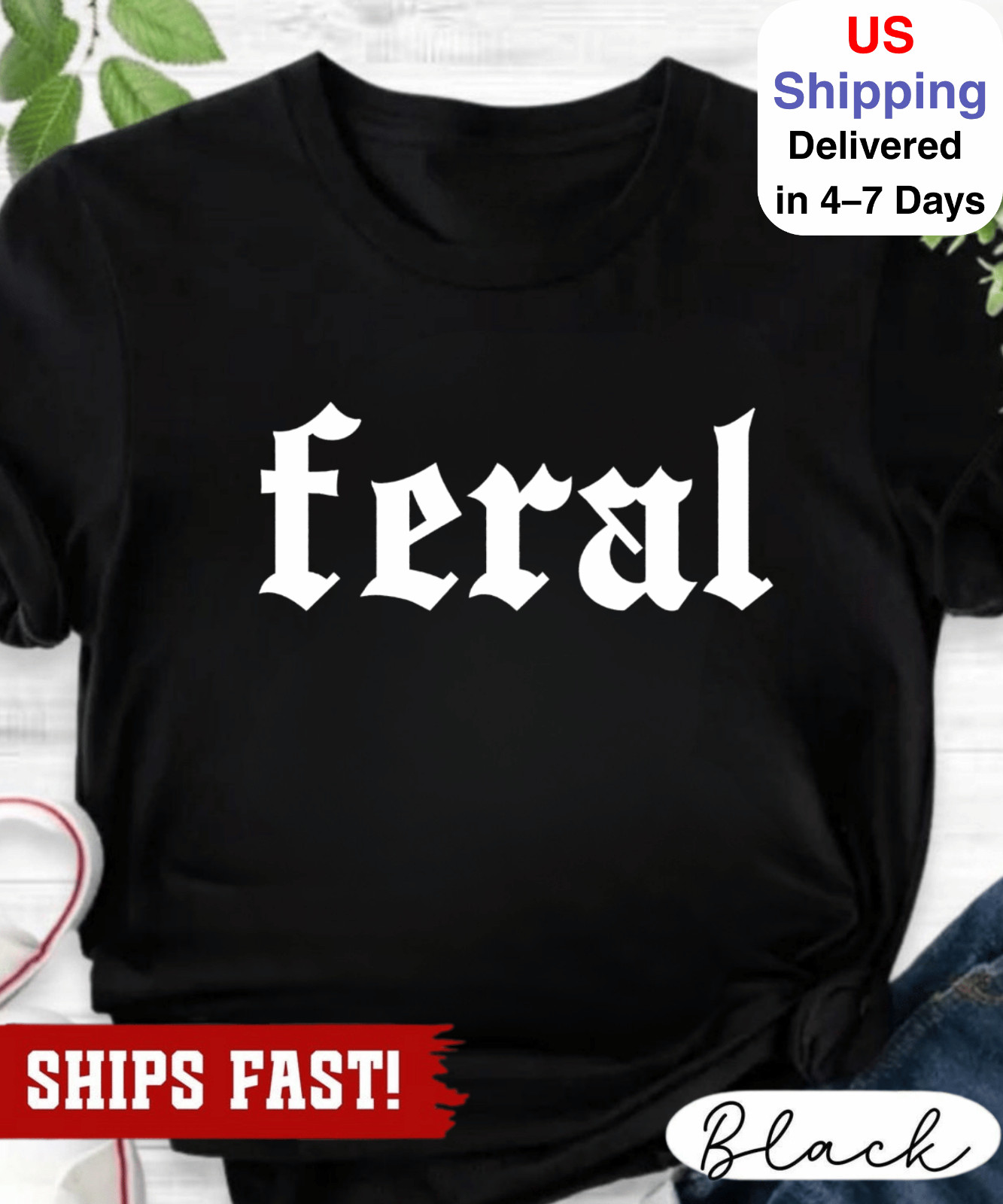 Feral Shirt, Comfort Feral Tee, Unisex Funny Shirt, Funny Quote T-Shirt, Feral E