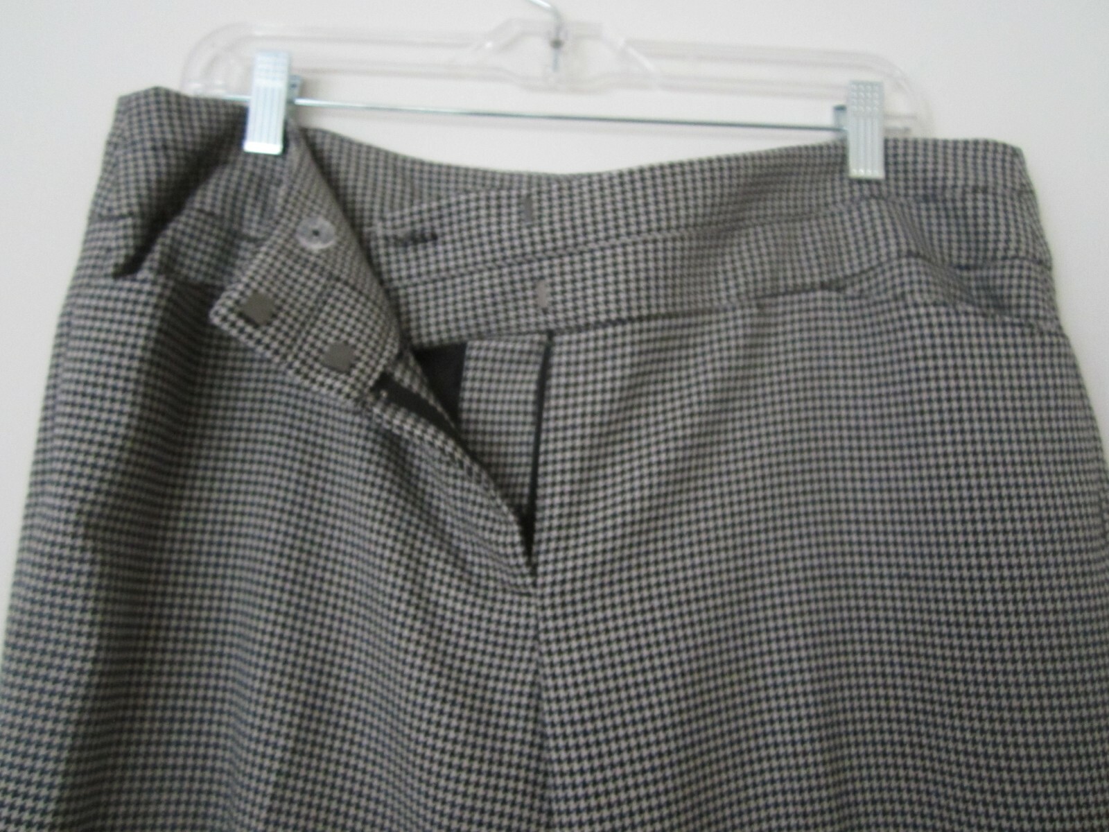 NEW NWT Ann Taylor Loft Original Trouser Pant Size 12 Women Black Gray Twill $79