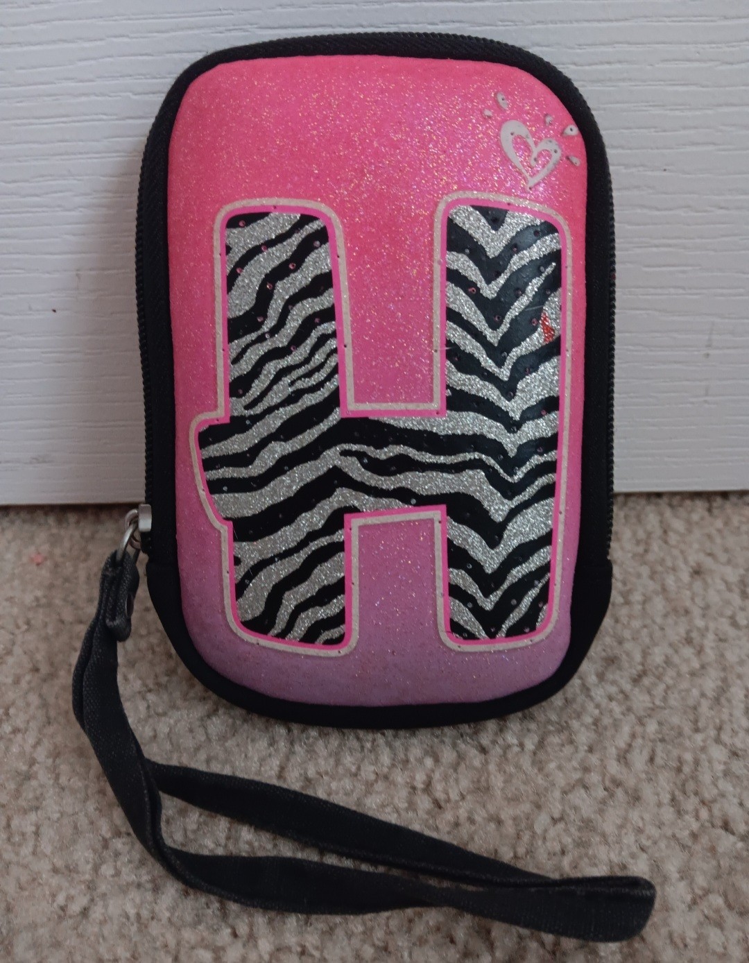 Vintage Justice Girls Light-Up Initial Wallet Wristlet.