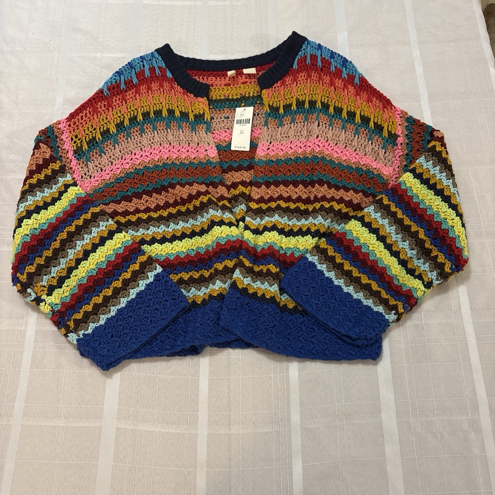 NWT ANTHROPOLOGIE MOTH BETTY KNIT BOHO INDIE CARDIGAN SWEATER Cozy Warm XS